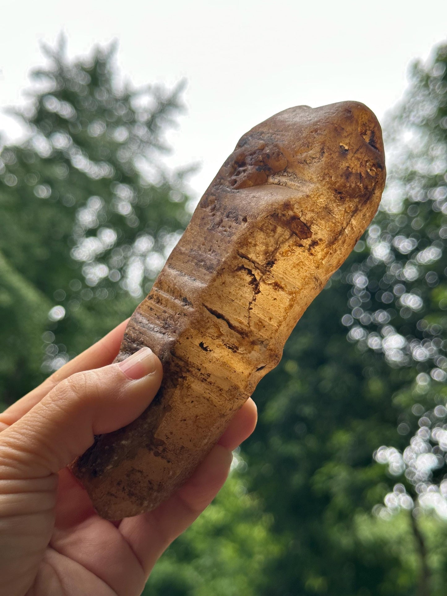 Natural Lemurian Golden Surface River Tumbled Quartz Crystal Point/Energy Crystal/Tangerine Quartz/Yellow Stone/Special gift-420 g