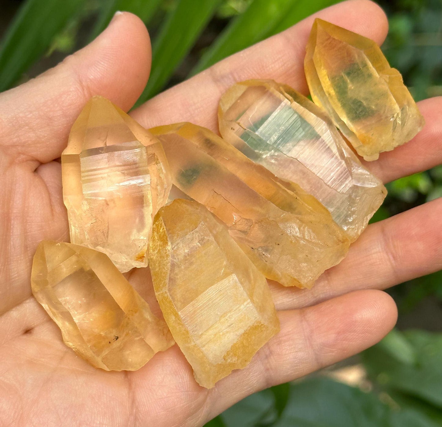 You Pick!Clear Golden Himalayan Quartz Aura Crystal/Hematite Rainbow Tibet Energy Crystal/Reiki/Healing/Meditation/Jewelry Making/Specimen