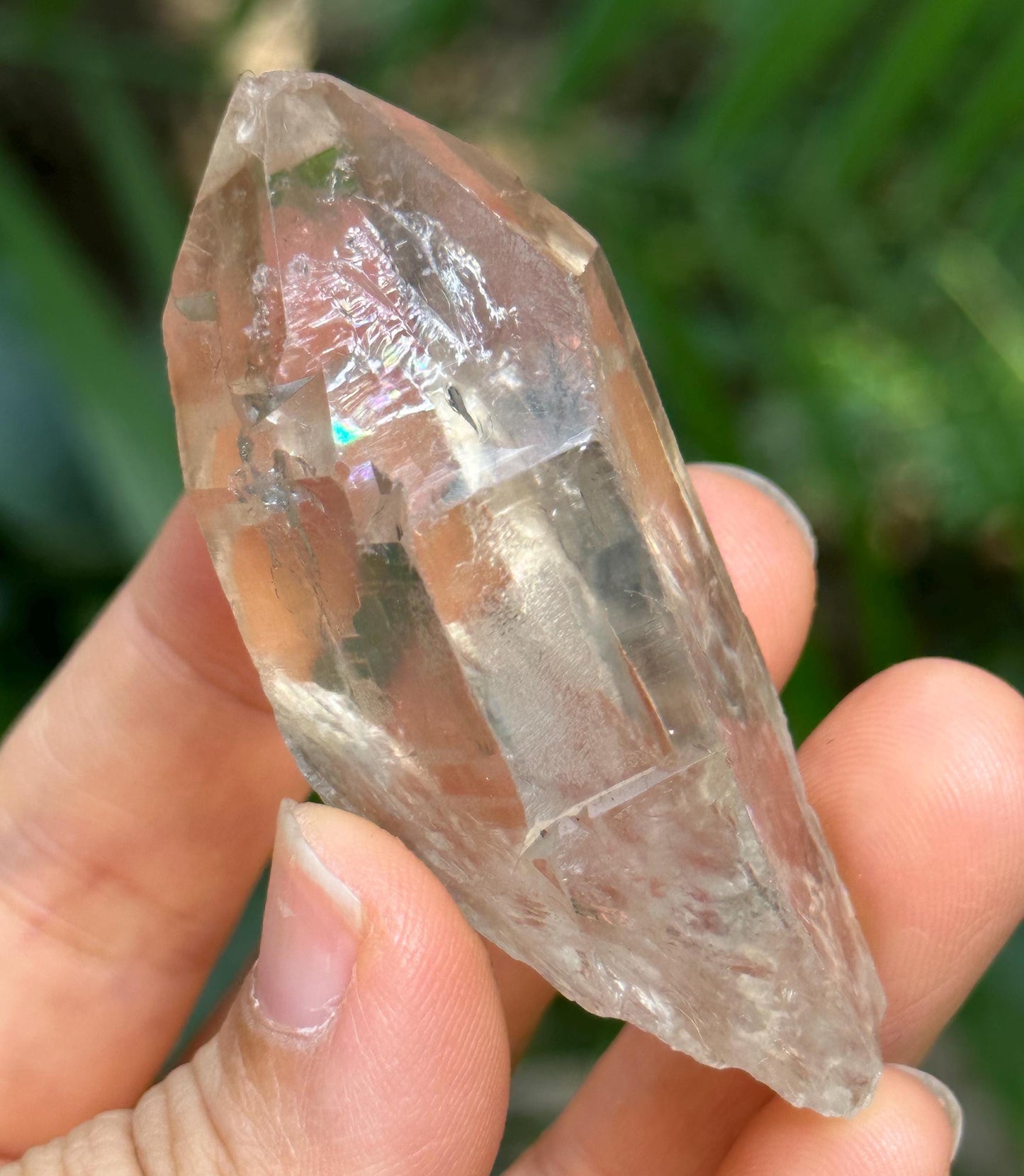 Clear Castle Record-keeper Rainbow Quartz Crystal/Himalayan Crystal/Energy/Reiki/Healing/Meditation/Crystal Collection -48 g