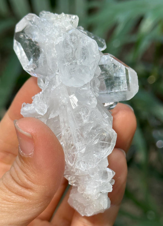 Himalayan Faden Quartz Crystal Double Terminated Tabular Crystal from Pakistan/Crystal Cluster/Crystal Healing/Meditation/Worry Stone-83 g