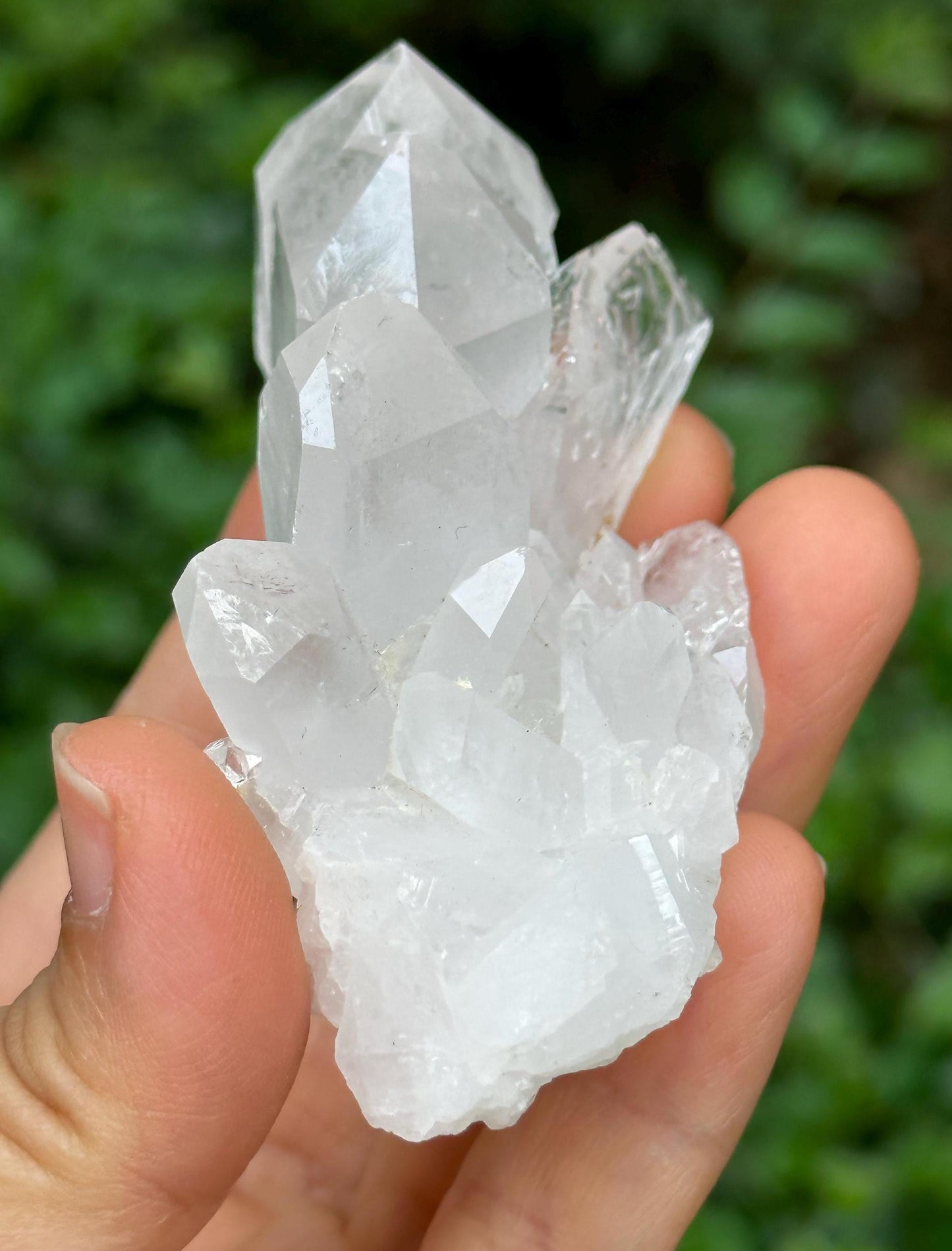 Tabular Rainbow Himalayan Faden Quartz Crystal Cluster from Pakistan/Crystal Healing/Meditation/Worry Stone-100 g