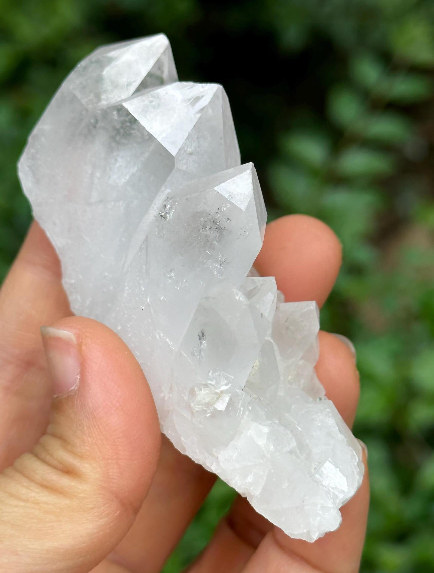 Tabular Rainbow Himalayan Faden Quartz Crystal Cluster from Pakistan/Crystal Healing/Meditation/Worry Stone-100 g