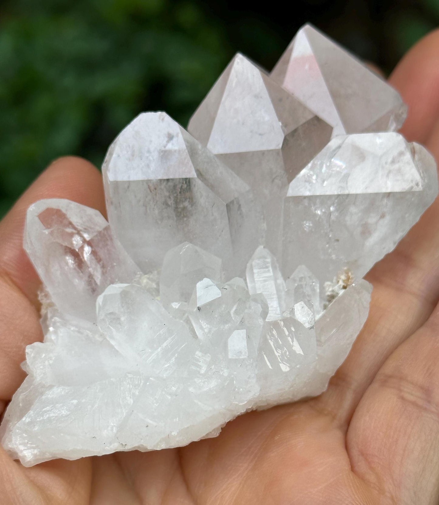 Tabular Rainbow Himalayan Faden Quartz Crystal Cluster from Pakistan/Crystal Healing/Meditation/Worry Stone-100 g