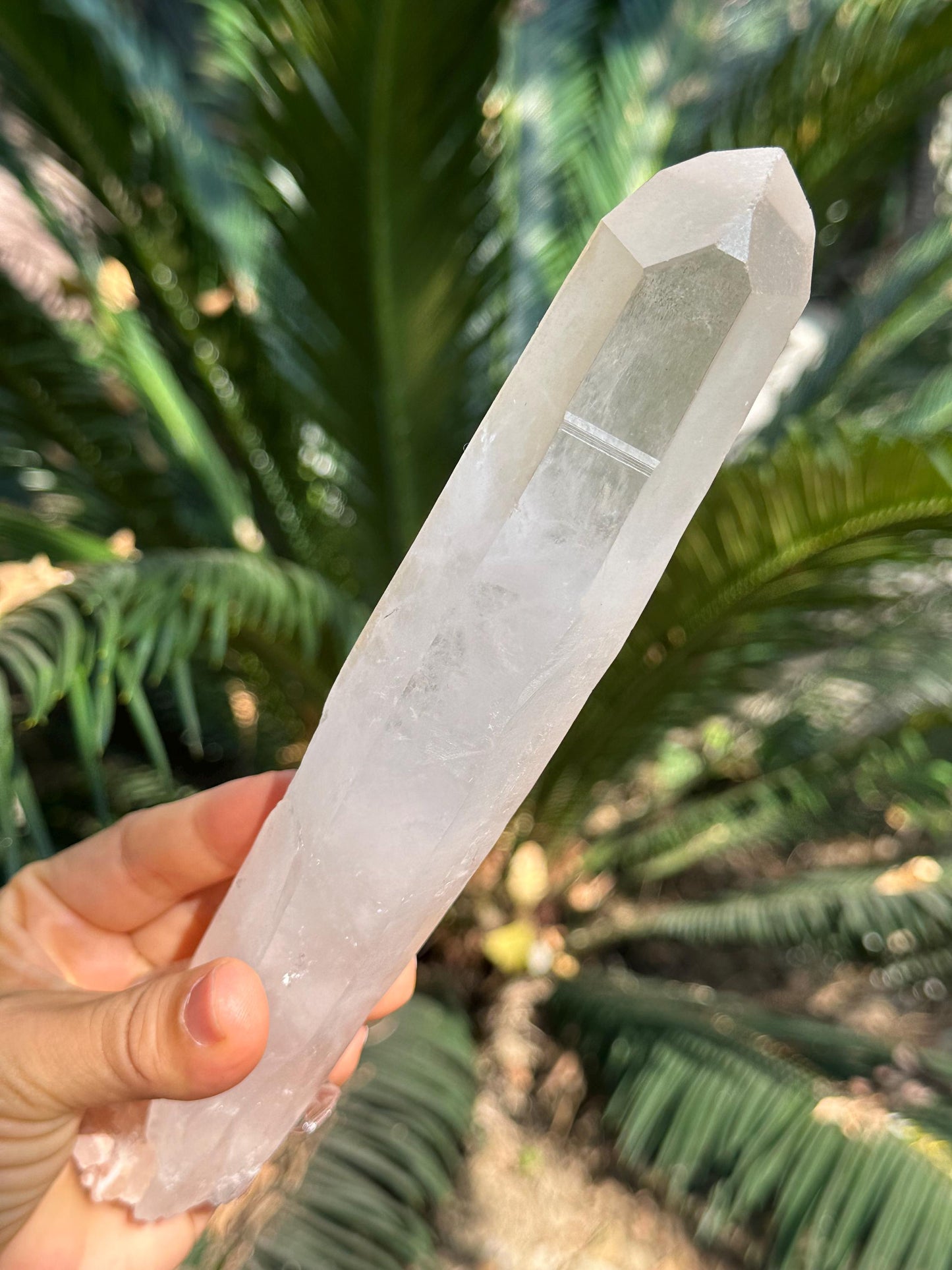 8.7" Natural Long The Dow Quartz Crystal/Single Crystal/Energy Crystal/Reiki/Healing Crystal/Meditation/Divination-413 g