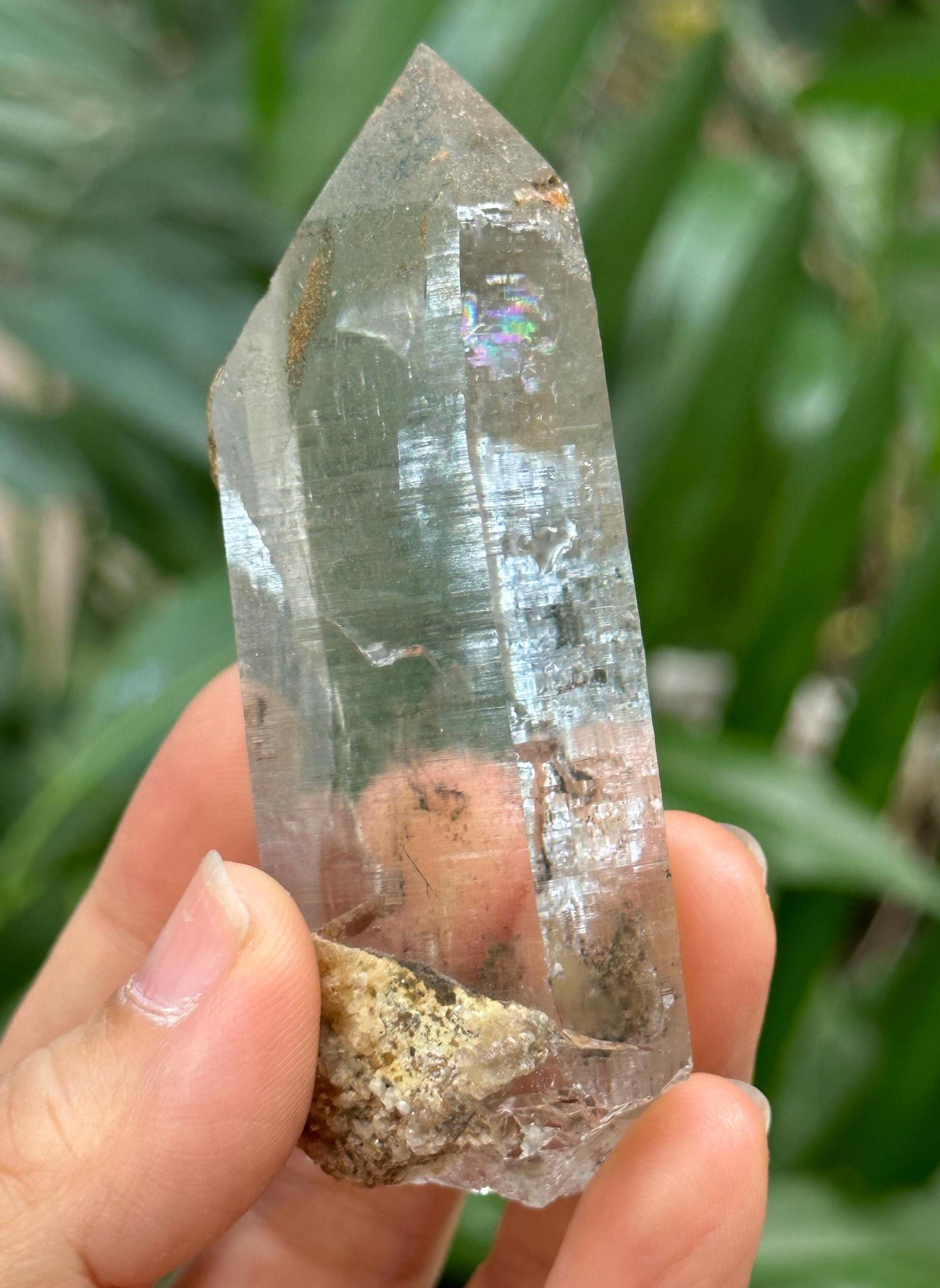 Natural Macro-mosaic Clear Himalayan Quartz Rainbow Crystal/Tibet Energy Crystal/Reiki/Healing/Meditation/Collection/Specimen-100 g