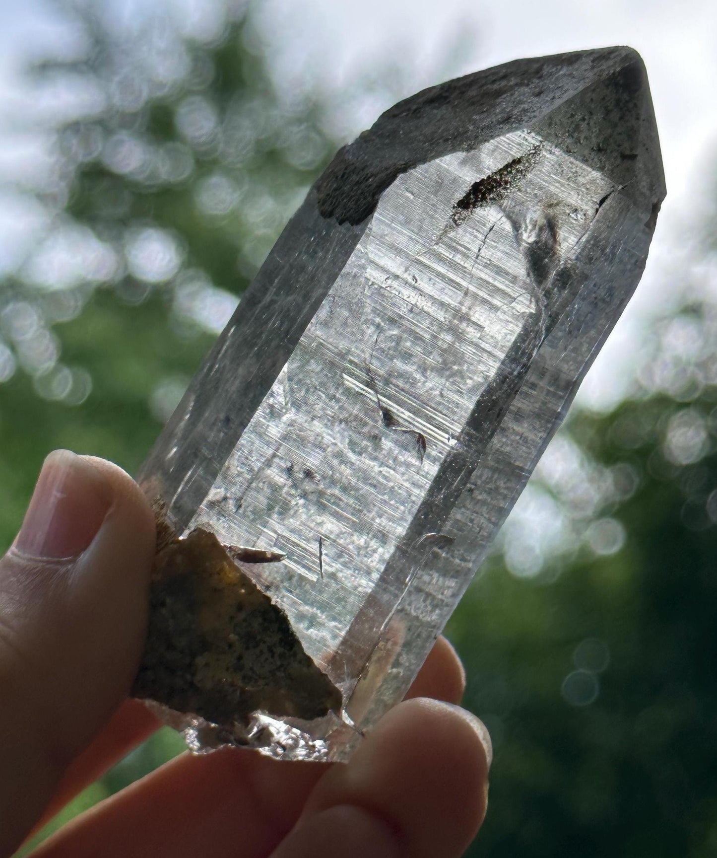 Natural Macro-mosaic Clear Himalayan Quartz Rainbow Crystal/Tibet Energy Crystal/Reiki/Healing/Meditation/Collection/Specimen-100 g