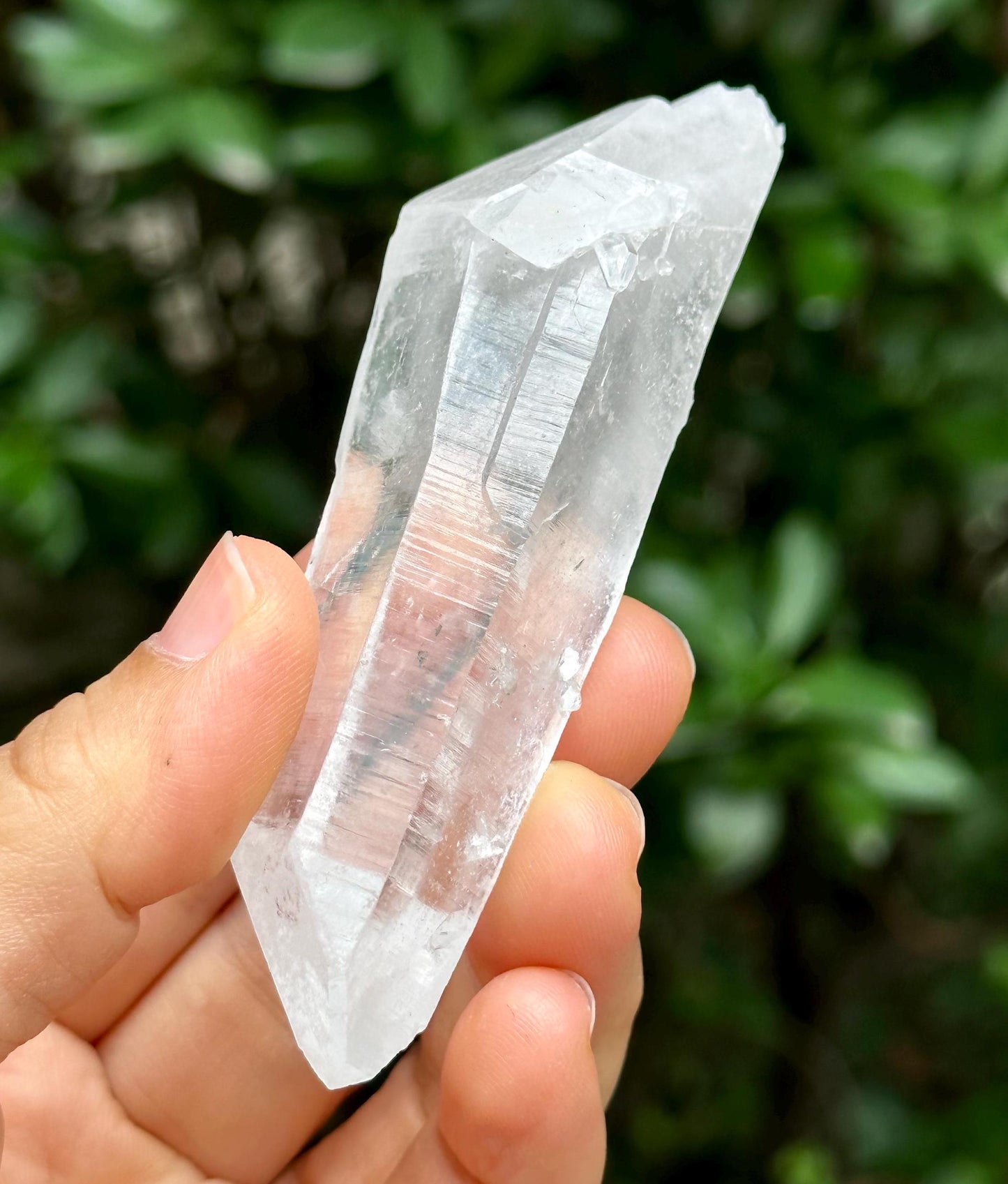 Natural Double Terminated Lemurian Seeds Quartz Crystal Point/Energy Crystal/Healing Crystal/Meditation Crystal-72 g