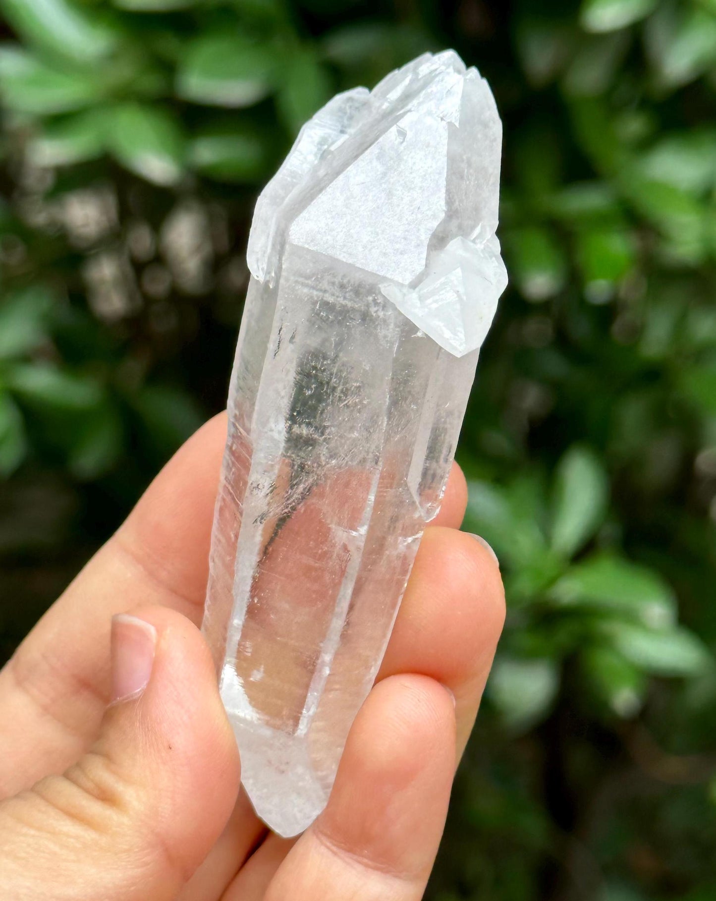 Natural Double Terminated Lemurian Seeds Quartz Crystal Point/Energy Crystal/Healing Crystal/Meditation Crystal-72 g