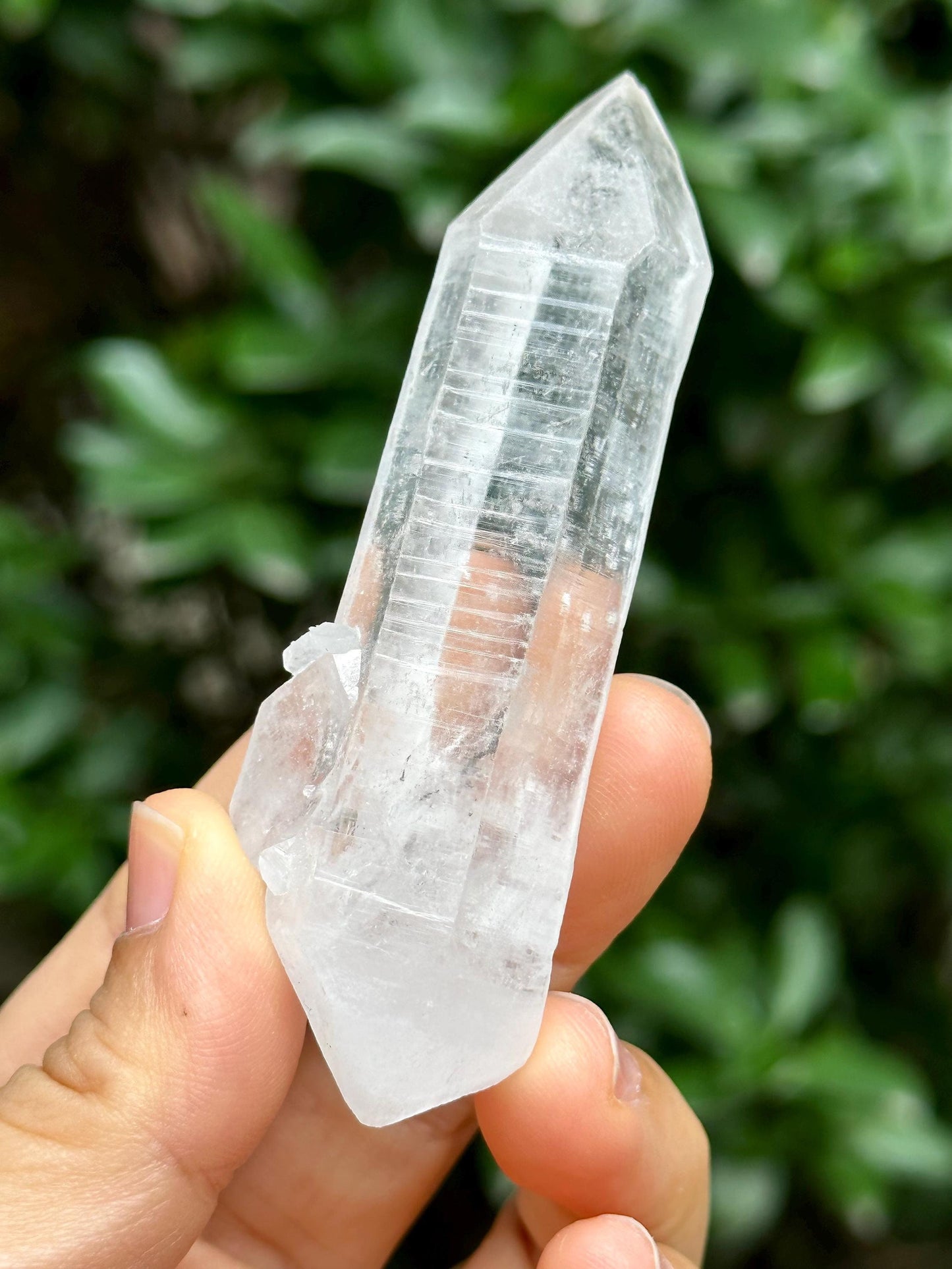 Clear Double Terminated Lemurian Seeds Quartz Crystal Point/Energy Crystal/Healing Crystal/Meditation Crystal-53 g