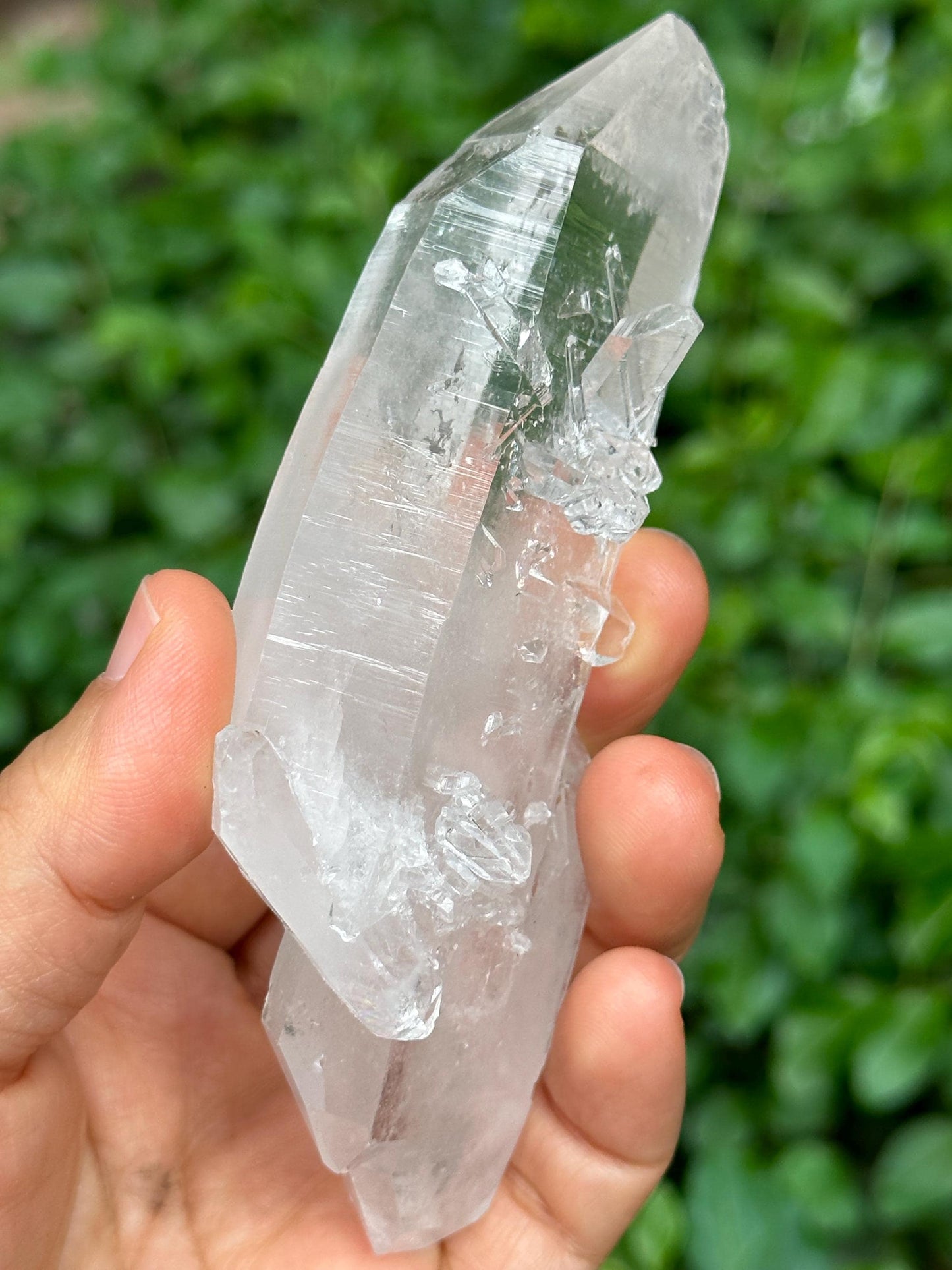 Himalayan Double Terminated Tabular Crystal Record-keeper Quartz Crystal from Pakistan/Crystal Cluster/Crystal Healing/Meditation-147 g