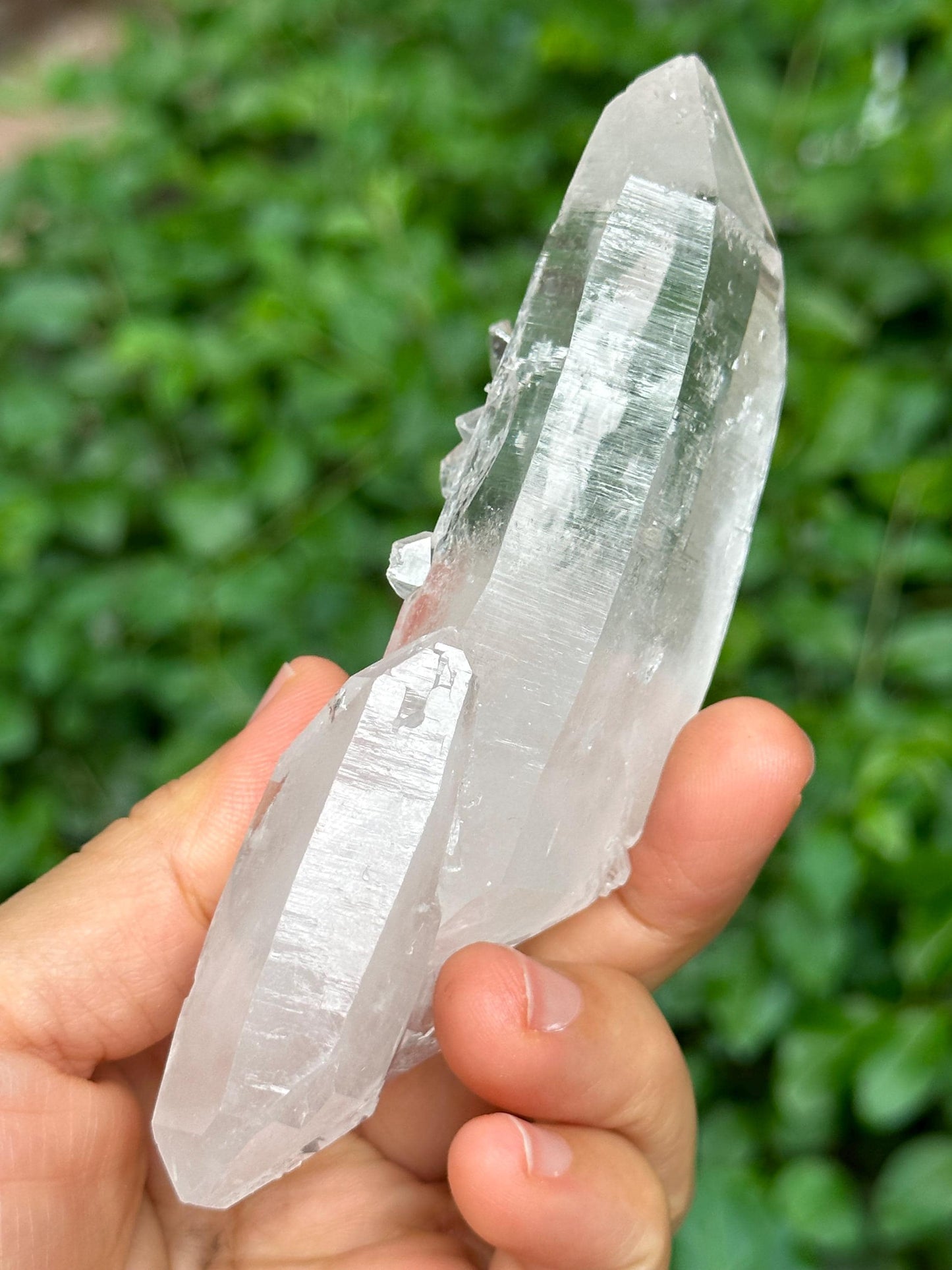 Himalayan Double Terminated Tabular Crystal Record-keeper Quartz Crystal from Pakistan/Crystal Cluster/Crystal Healing/Meditation-147 g