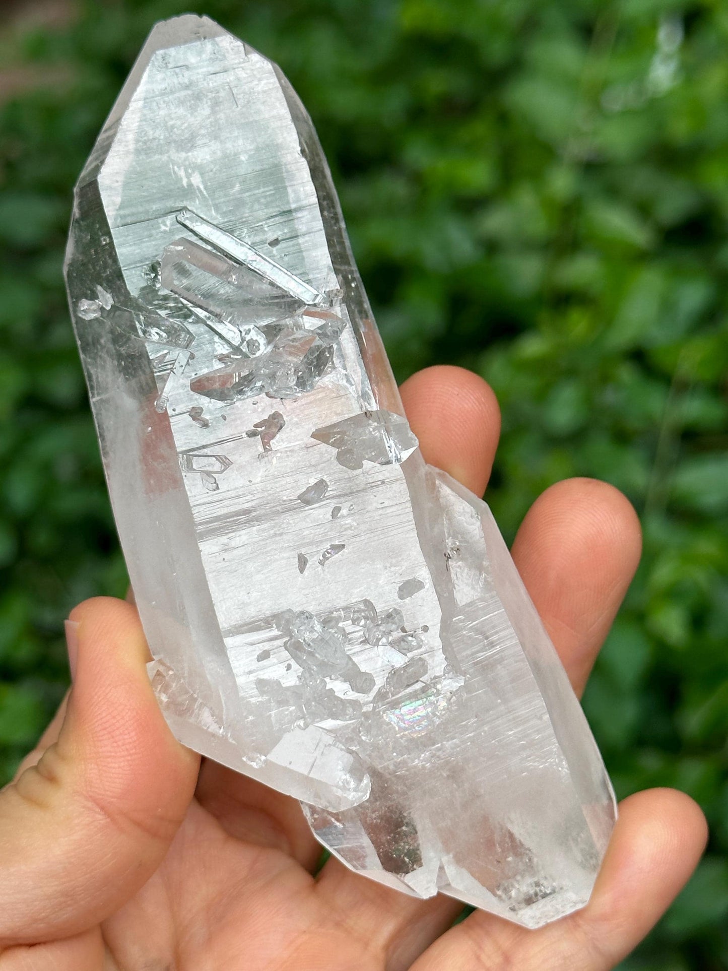 Himalayan Double Terminated Tabular Crystal Record-keeper Quartz Crystal from Pakistan/Crystal Cluster/Crystal Healing/Meditation-147 g