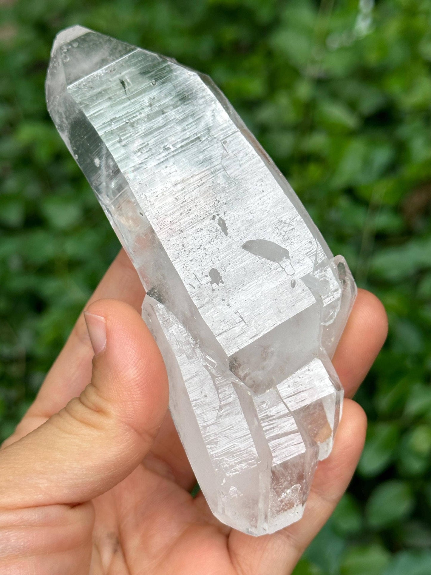 Himalayan Double Terminated Tabular Crystal Record-keeper Quartz Crystal from Pakistan/Crystal Cluster/Crystal Healing/Meditation-147 g