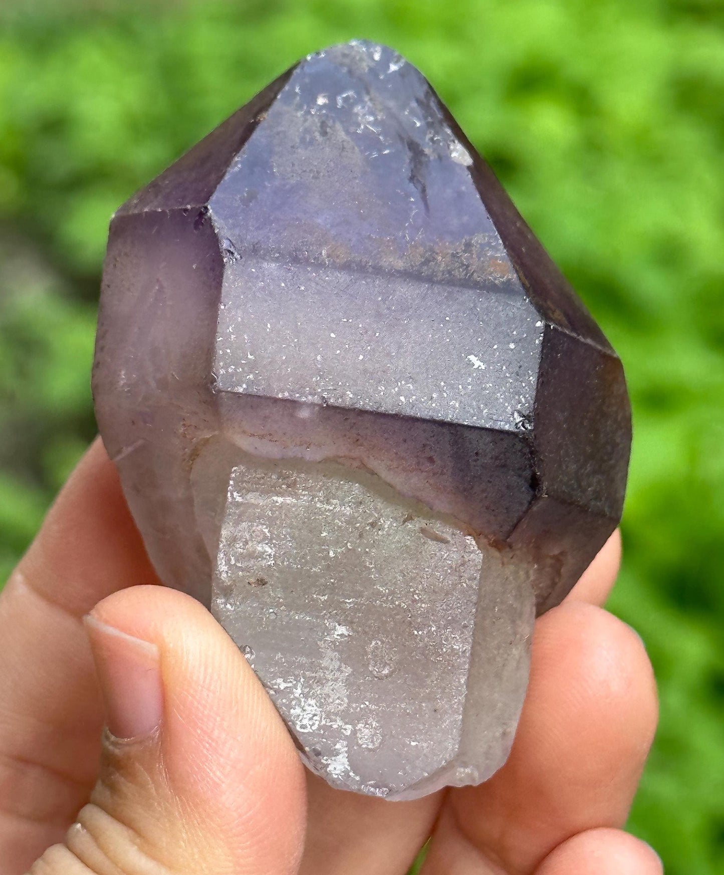 Record-keeper Scepter Amethyst Quartz Crystal/Energy Quartz/Meditation/Healing Crystal/Crystal Wand-100 g