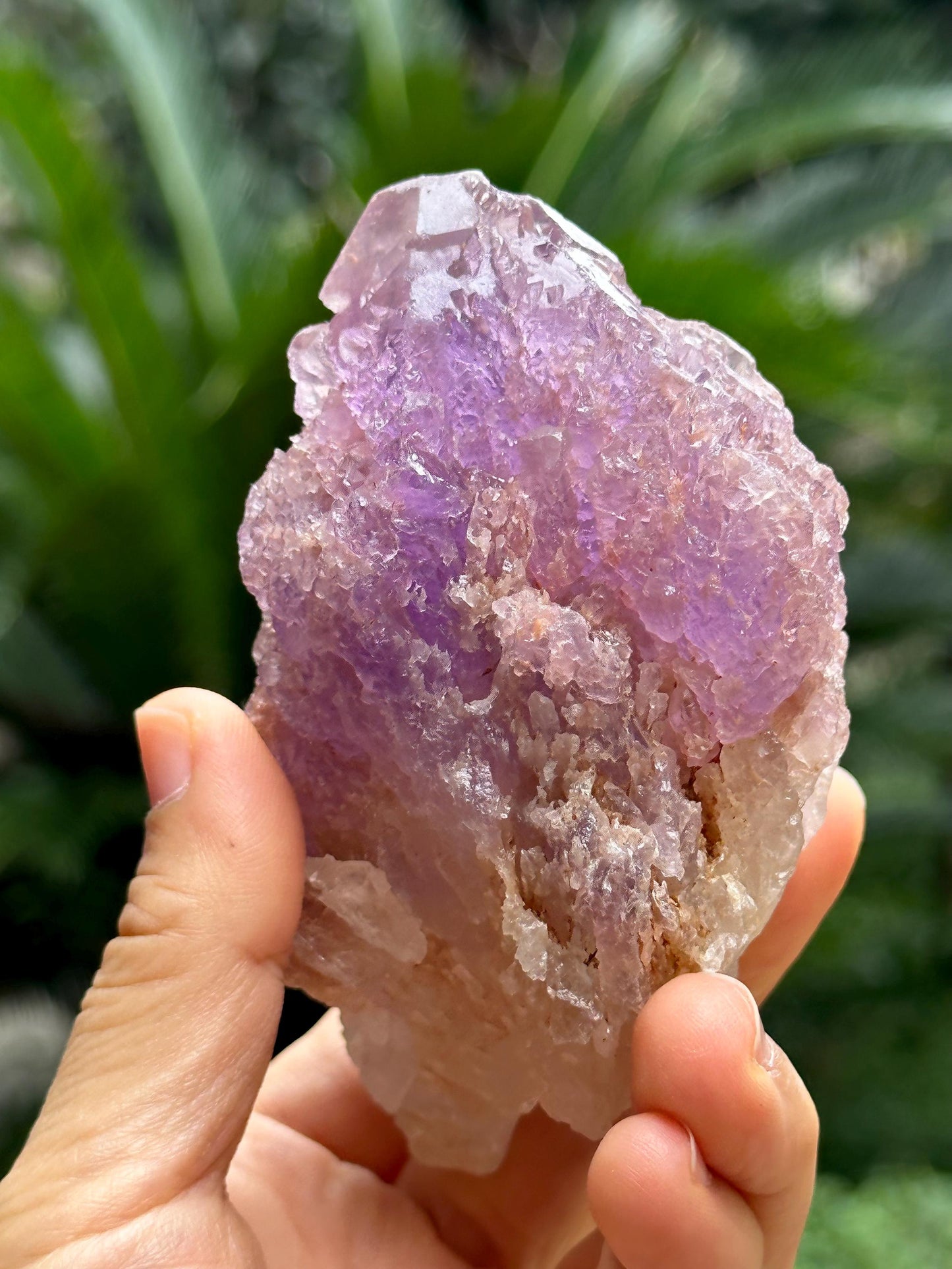 Natural Violet Dissolution Amethyst Quartz Crystal/Etched Amethyst /Natural Nirvana Energy Crystal/Erosioned Quartz/Meditation/Reiki-362 g