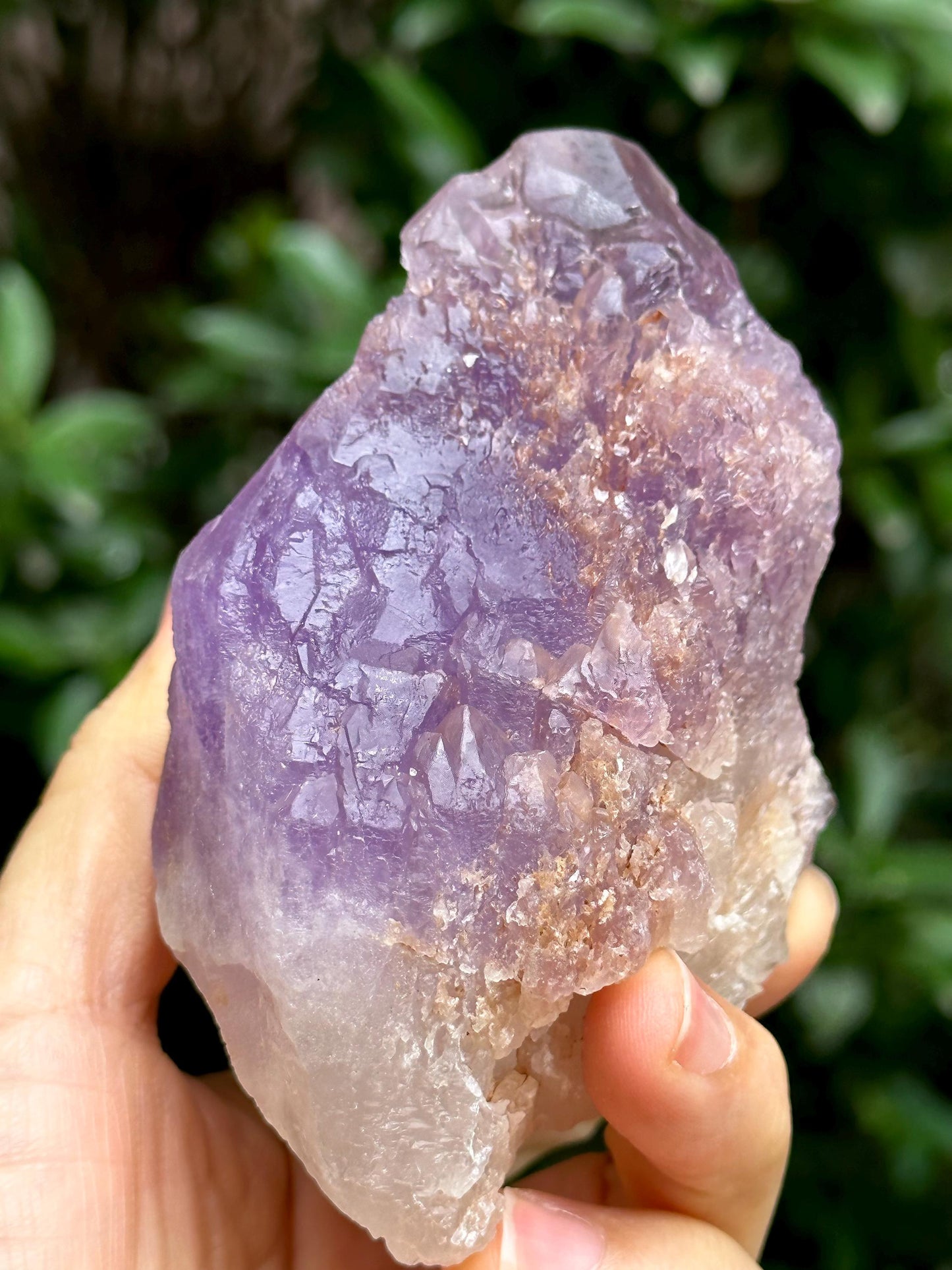 Natural Violet Dissolution Amethyst Quartz Crystal/Etched Amethyst /Natural Nirvana Energy Crystal/Erosioned Quartz/Meditation/Reiki-362 g