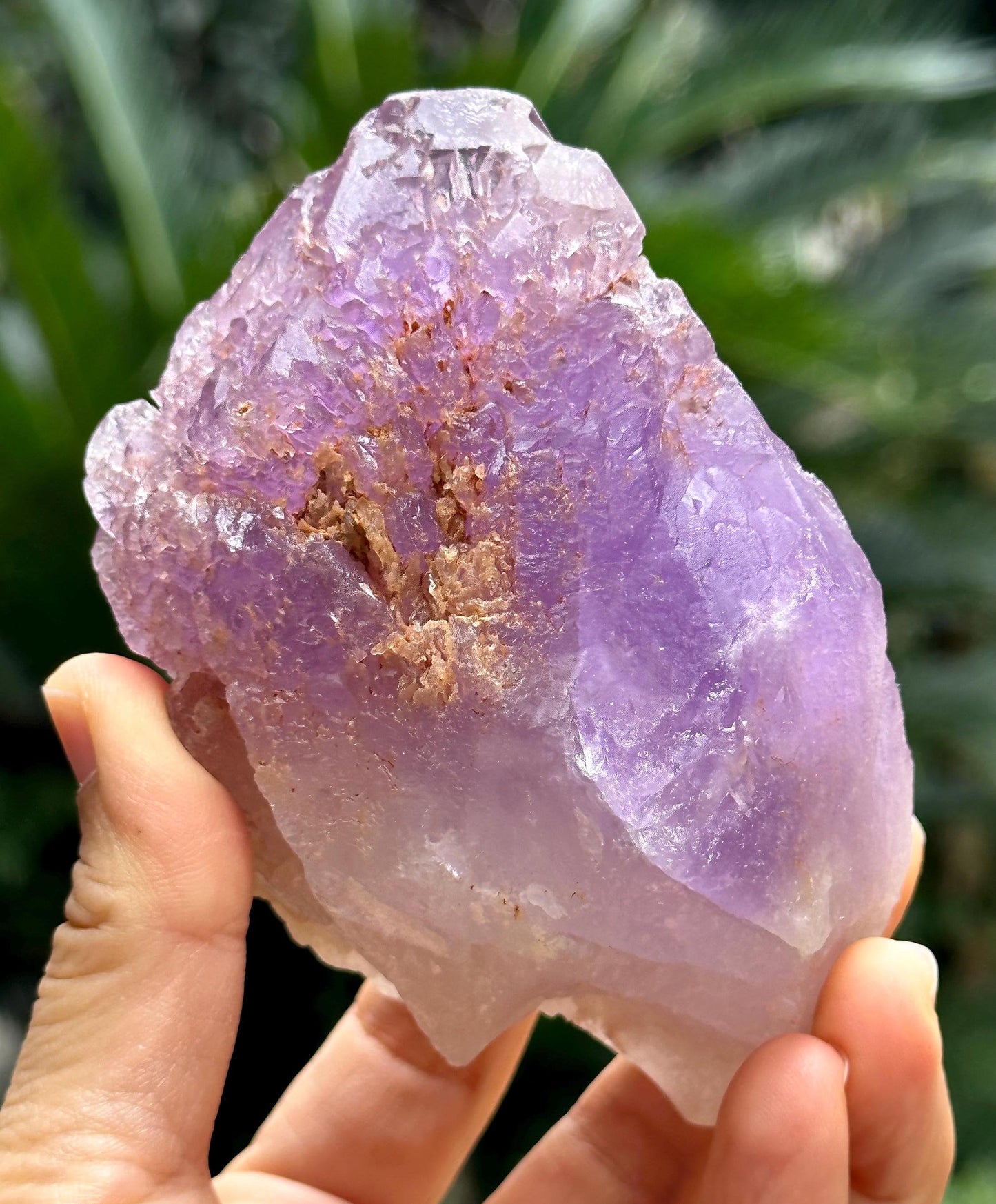 Natural Violet Dissolution Amethyst Quartz Crystal/Etched Amethyst /Natural Nirvana Energy Crystal/Erosioned Quartz/Meditation/Reiki-362 g