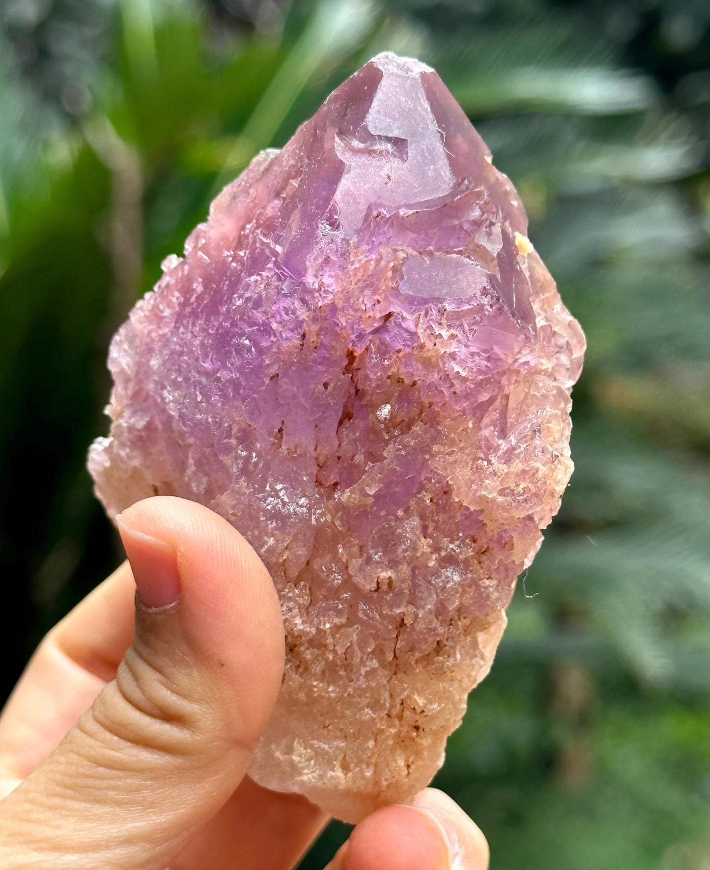 Natural Violet Dissolution Amethyst Quartz Crystal/Etched Amethyst /Natural Nirvana Energy Crystal/Erosioned Quartz/Meditation/Reiki-205 g