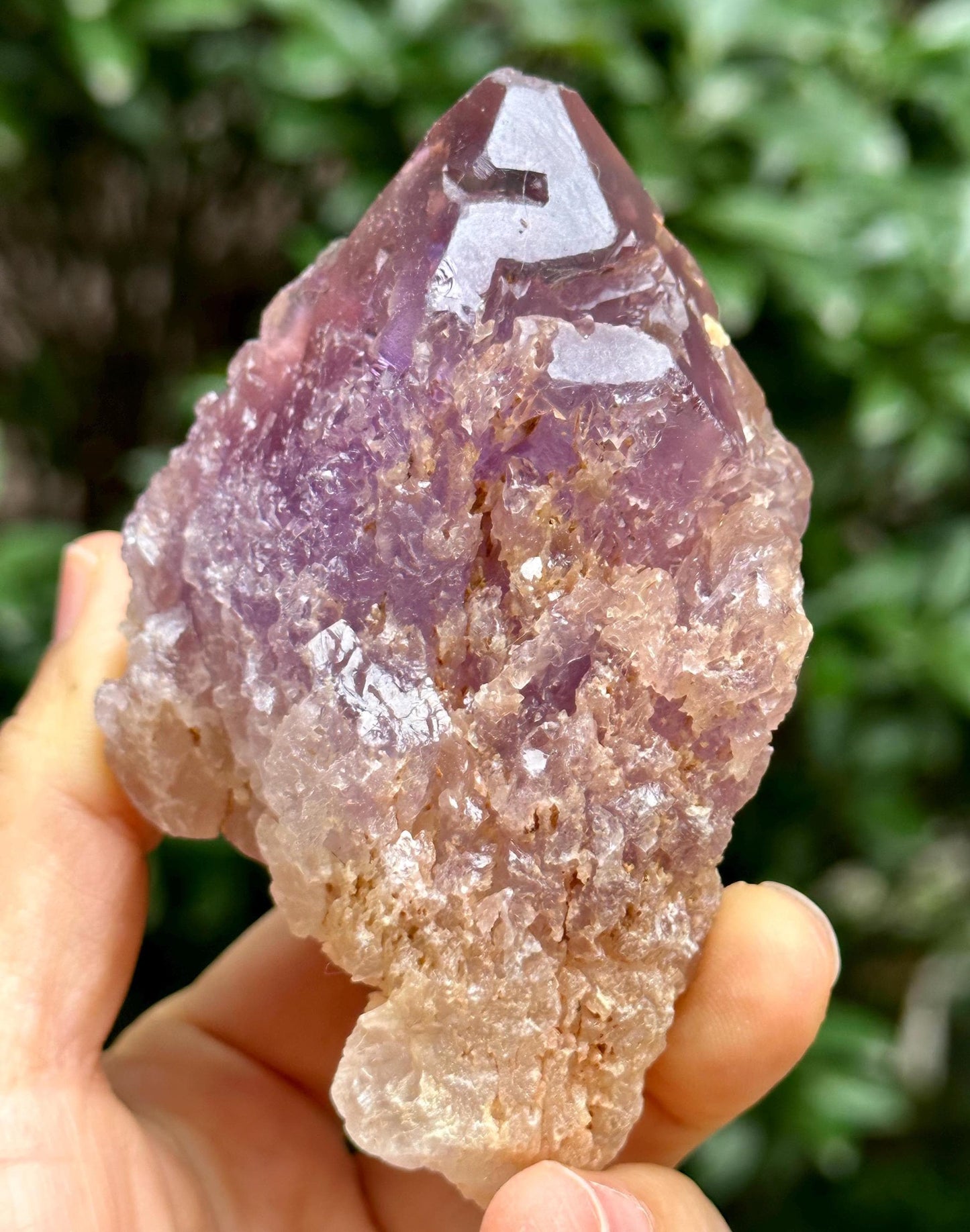 Natural Violet Dissolution Amethyst Quartz Crystal/Etched Amethyst /Natural Nirvana Energy Crystal/Erosioned Quartz/Meditation/Reiki-205 g