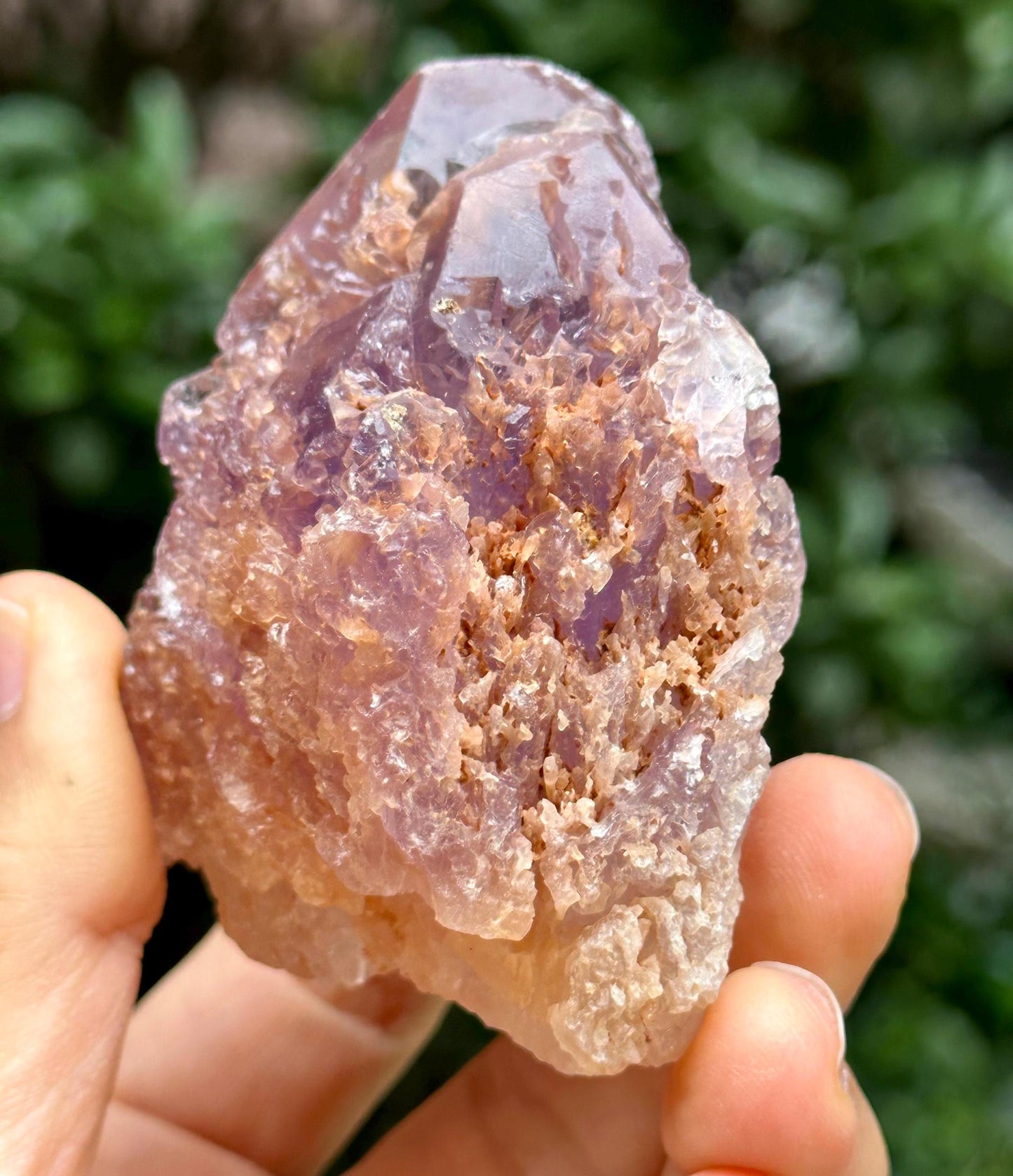 Natural Nirvana Etched Amethyst/Violet Dissolution Amethyst Quartz Crystal/Natural Energy Crystal/Erosioned Quartz/Meditation/Reiki-175 g