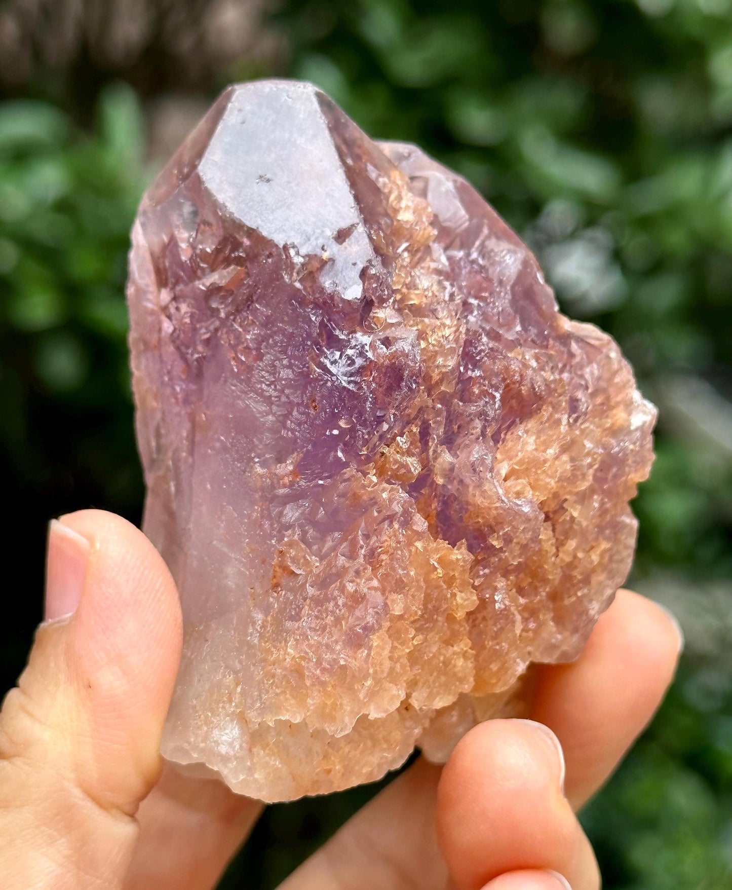 Natural Nirvana Etched Amethyst/Violet Dissolution Amethyst Quartz Crystal/Natural Energy Crystal/Erosioned Quartz/Meditation/Reiki-175 g