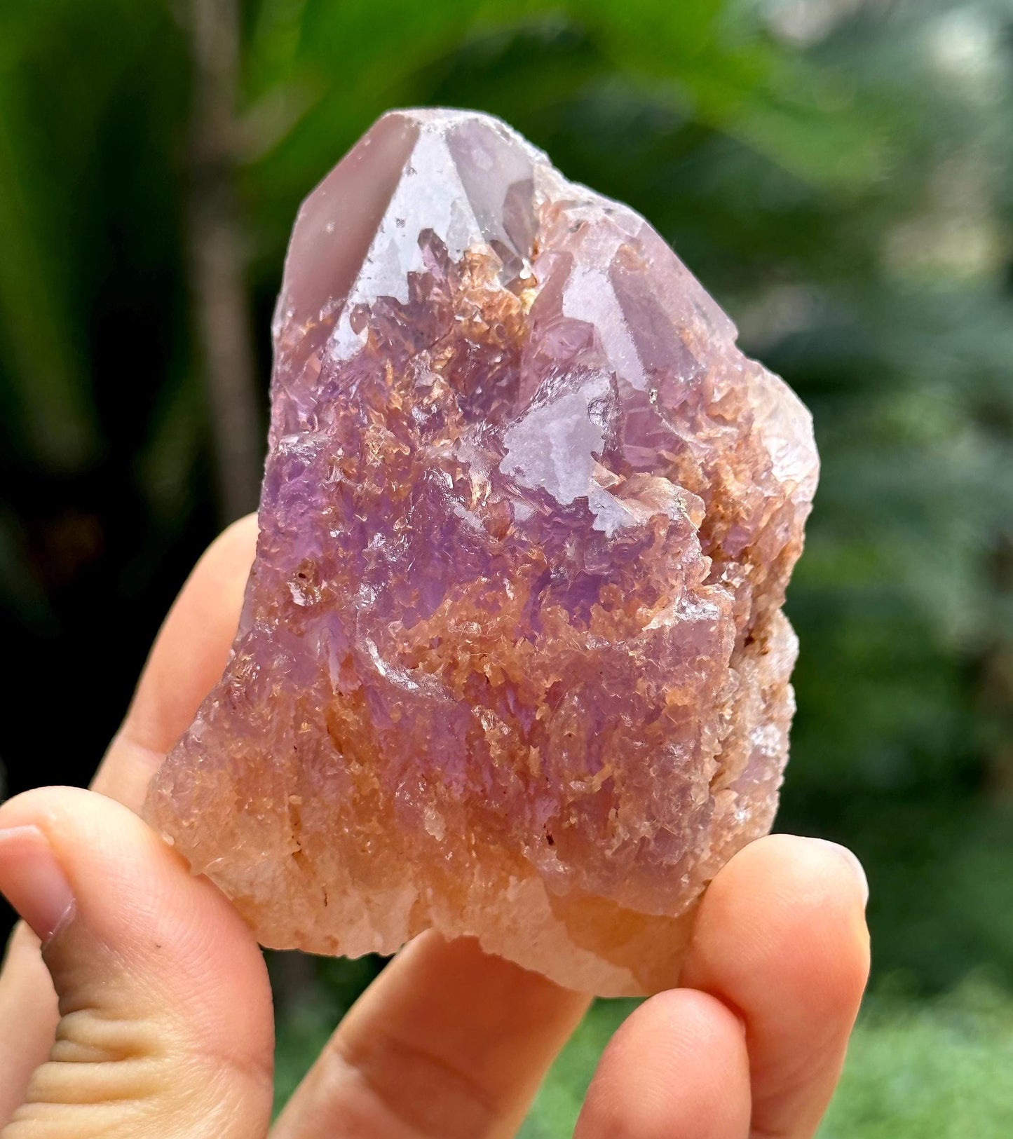 Natural Nirvana Etched Amethyst/Violet Dissolution Amethyst Quartz Crystal/Natural Energy Crystal/Erosioned Quartz/Meditation/Reiki-175 g