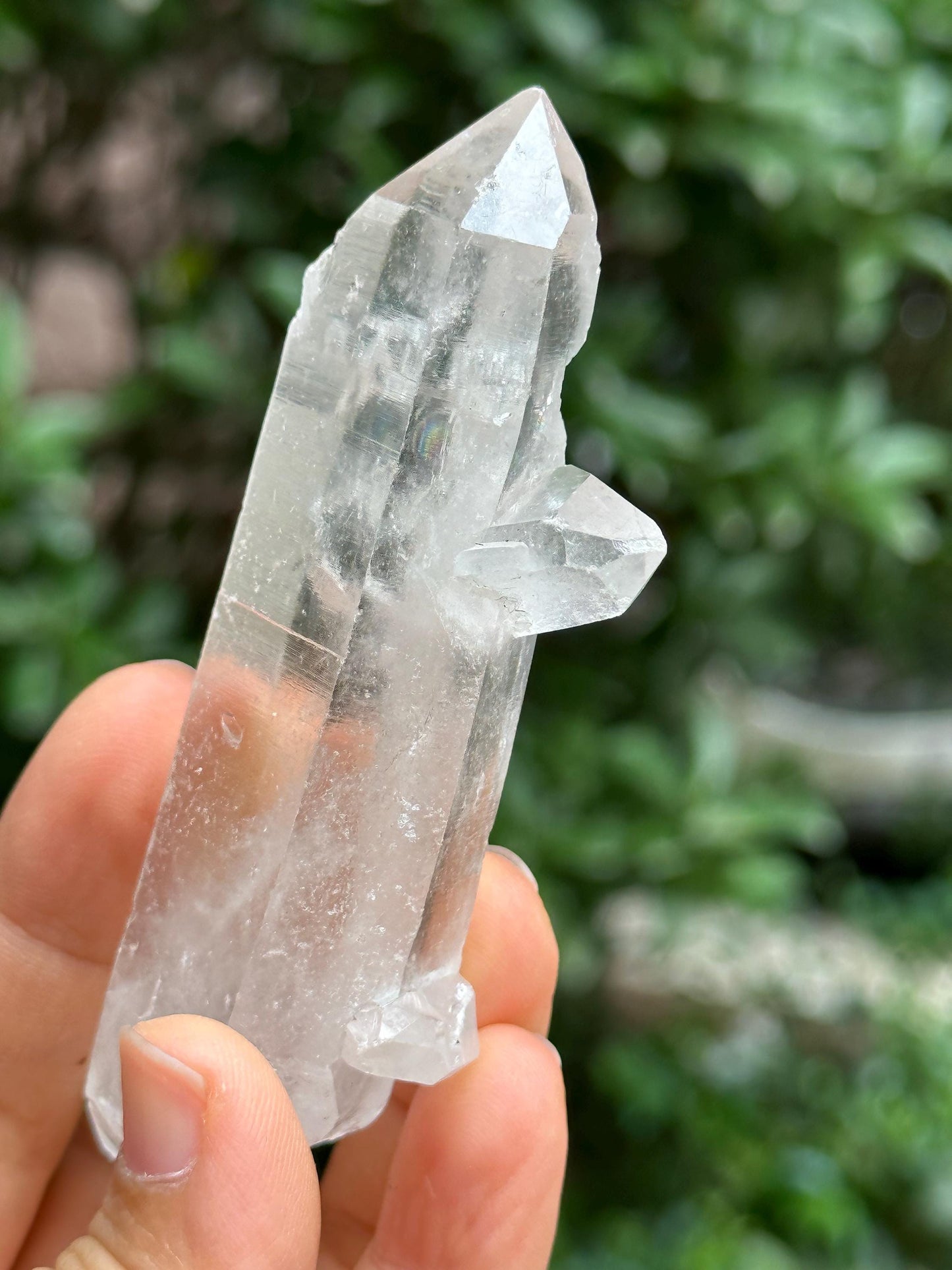 Rough Inner Child Crystal Quartz Crystal Point/Clear Inner Crystal/Inclusion Quartz Crystal-77 g