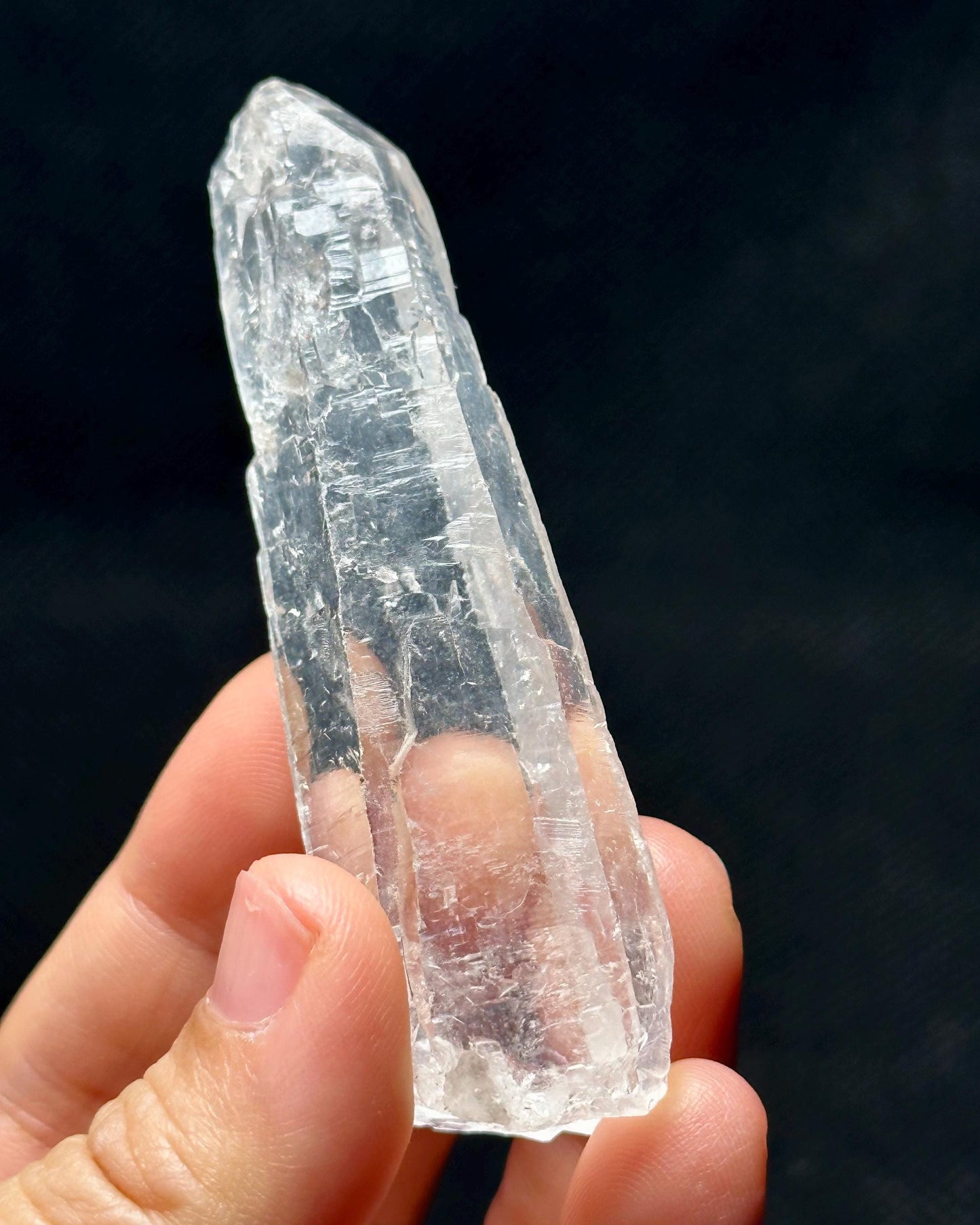 Clear Himalayan Laser Quartz Crystal Wand/Energy/Crystal Reiki/Healing/Meditation/Crystal Collection-45 g