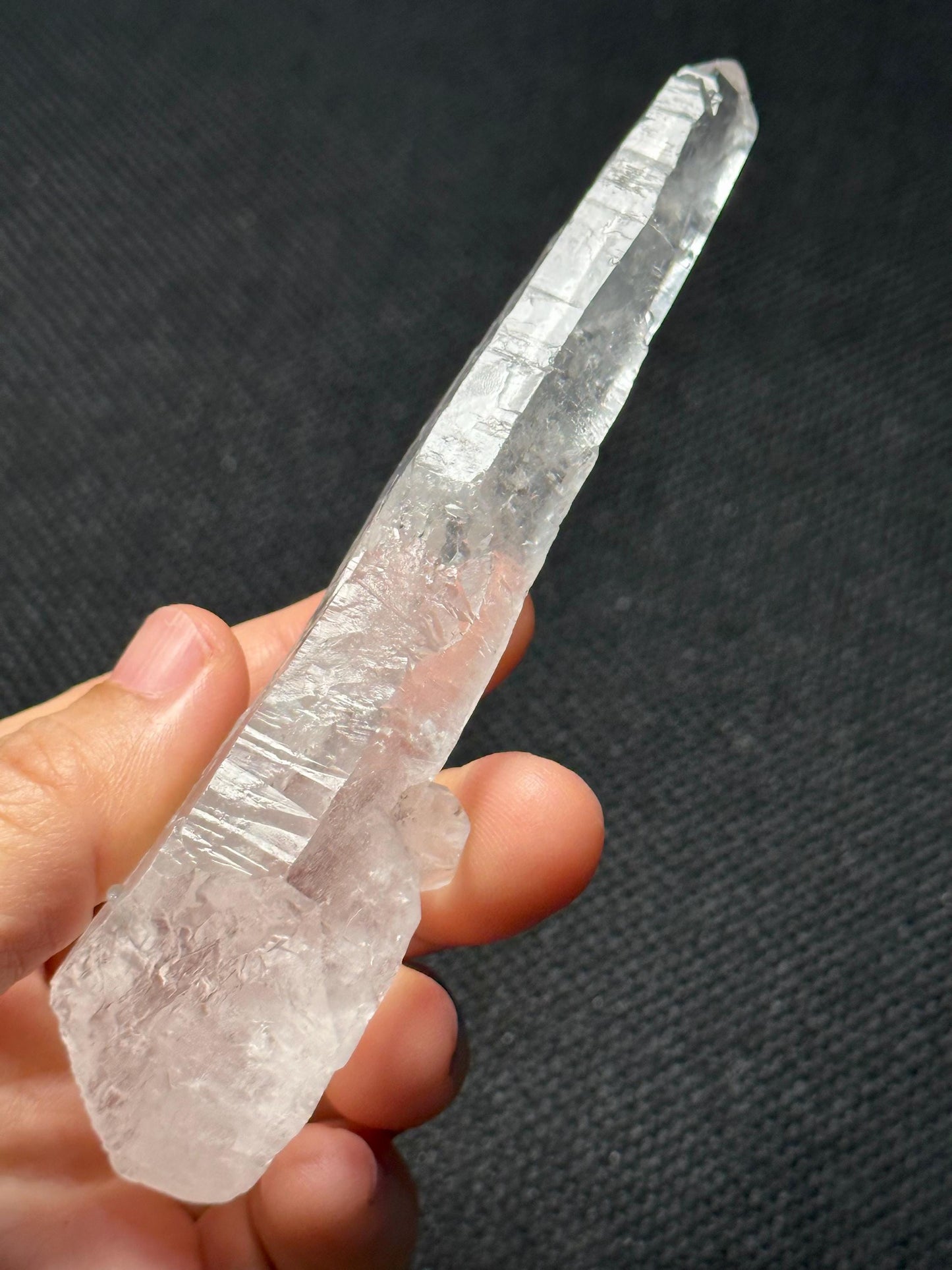 Clear Himalayan Laser Quartz Crystal Wand/Energy/Crystal Reiki/Healing/Meditation/Crystal Collection-75 g