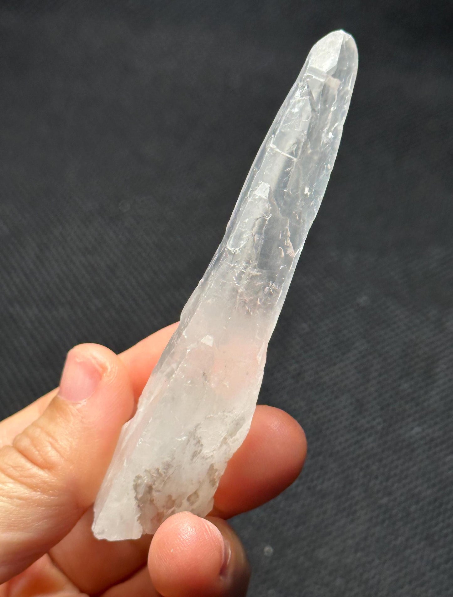 Clear Himalayan Laser Quartz Crystal Wand/Energy/Crystal Reiki/Healing/Meditation/Crystal Collection-44 g