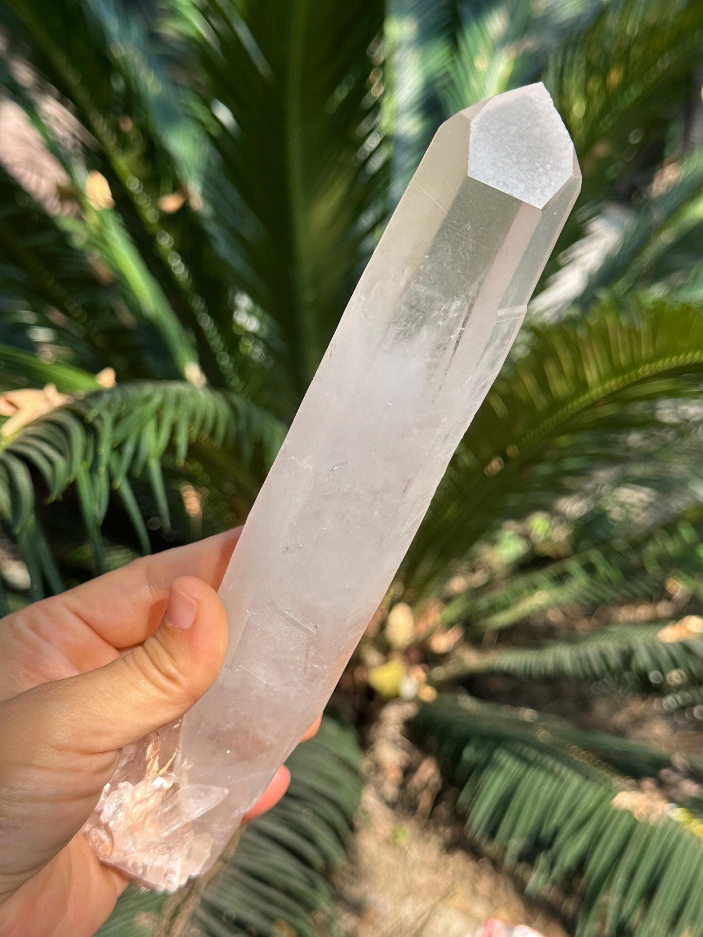 8.7" Natural Long The Dow Quartz Crystal/Single Crystal/Energy Crystal/Reiki/Healing Crystal/Meditation/Divination-413 g