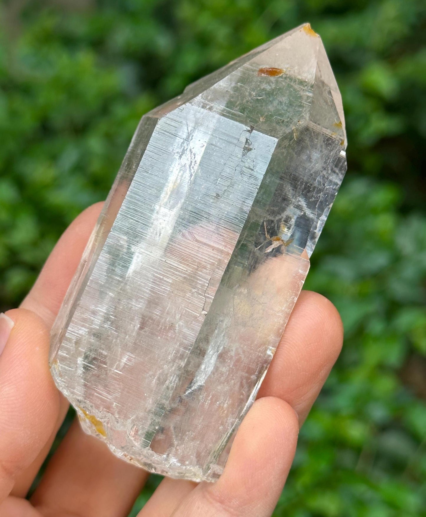 Shining Clear Himalayan Single Quartz Crystal/Mosaic Crystal/Energy/Reiki/Healing/Meditation/Crystal Collection/Special Gift-174 g