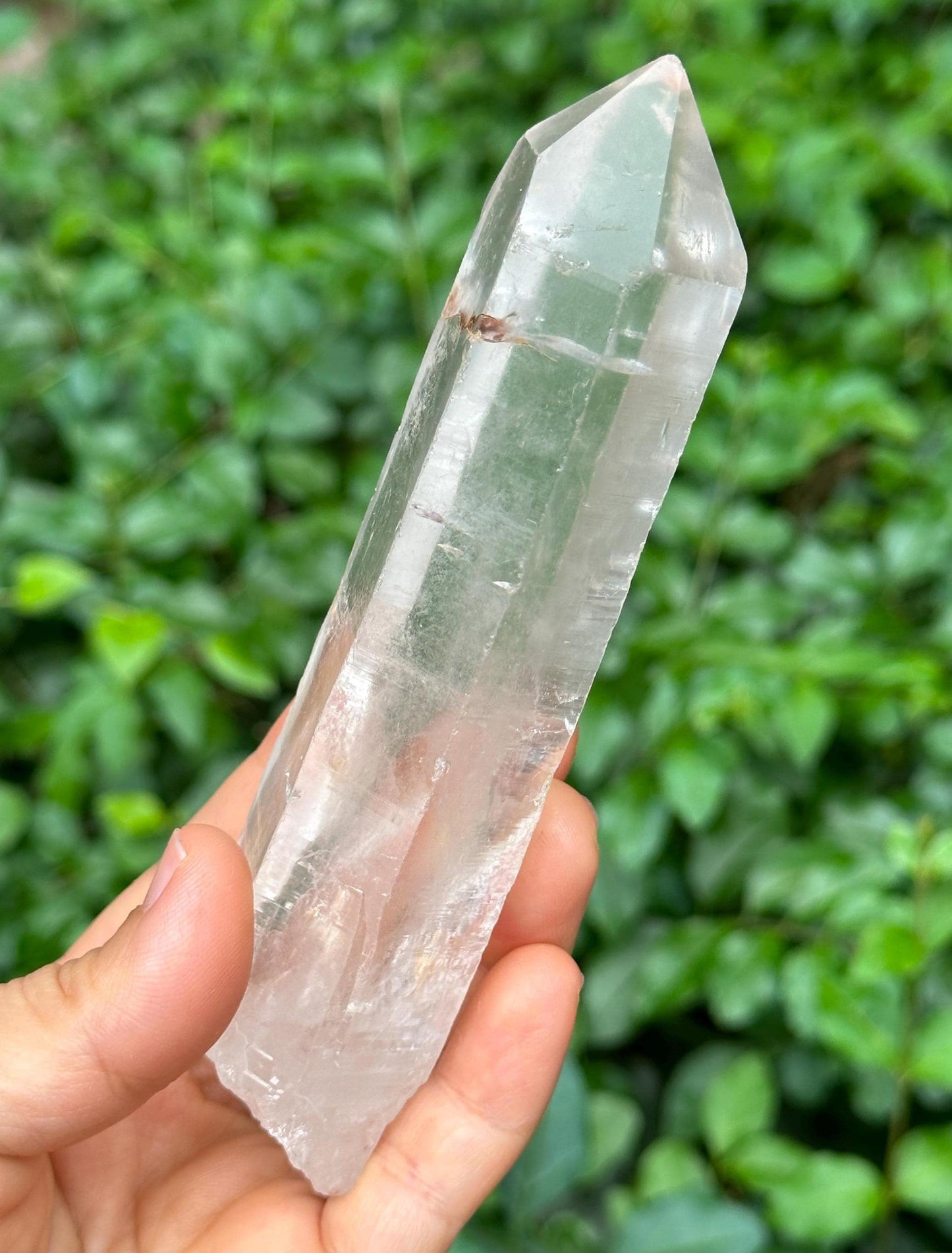 Natural Record-keeper Twins Clear Quartz Crystal Point/Energy Crystal/Healing Crystal/Meditation Crystal-228  g