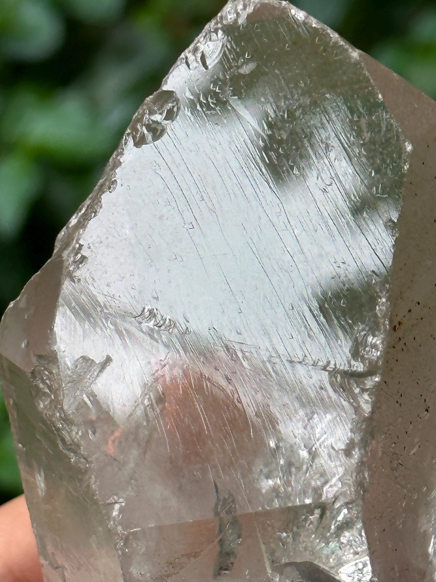 Clear Rainbow Himalayan Record-keeper Quartz Crystal Point/Energy Crystal/Reiki/Healing/Meditation-449 g