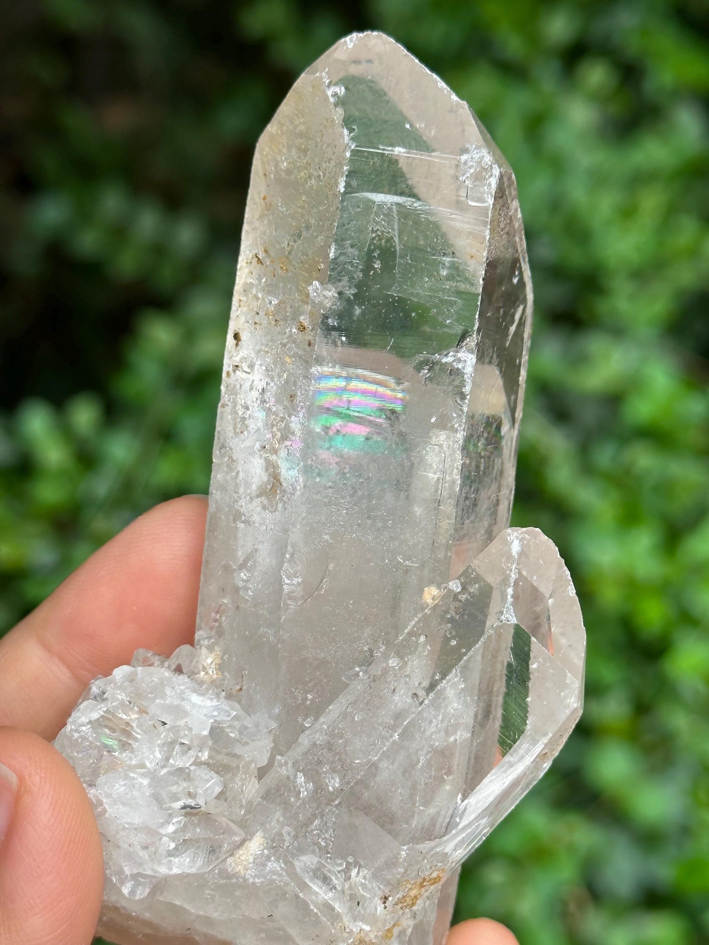 Clear Record-keeper Rainbow Quartz Crystal/Starbrary  Crystal/Energy/Reiki/Healing/Meditation/Crystal Collection -211 g