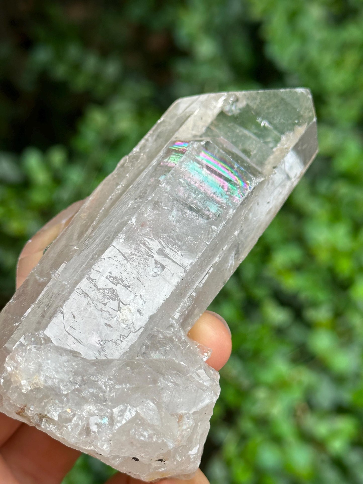 Clear Record-keeper Rainbow Quartz Crystal/Starbrary  Crystal/Energy/Reiki/Healing/Meditation/Crystal Collection -211 g