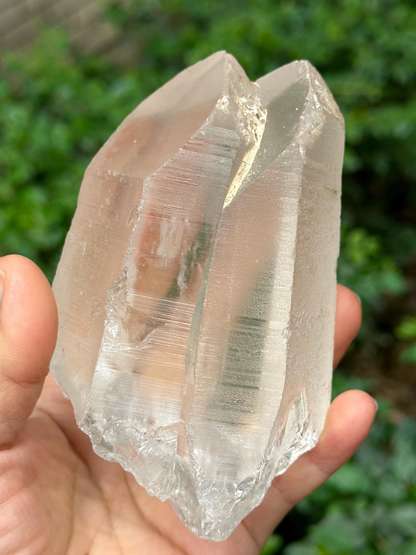 Natural Tantric Twins Quartz Crystal Point/Lemurian Seeds Crystal/Soulmate Crystal/Energy Crystal/Reiki/Healing/Meditation-589 g