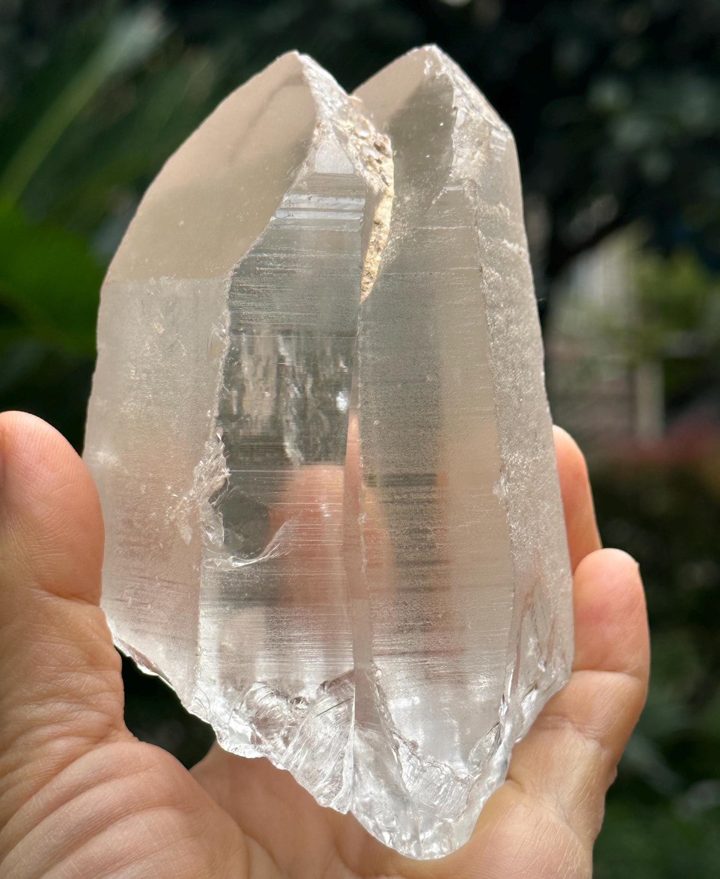 Natural Tantric Twins Quartz Crystal Point/Lemurian Seeds Crystal/Soulmate Crystal/Energy Crystal/Reiki/Healing/Meditation-589 g