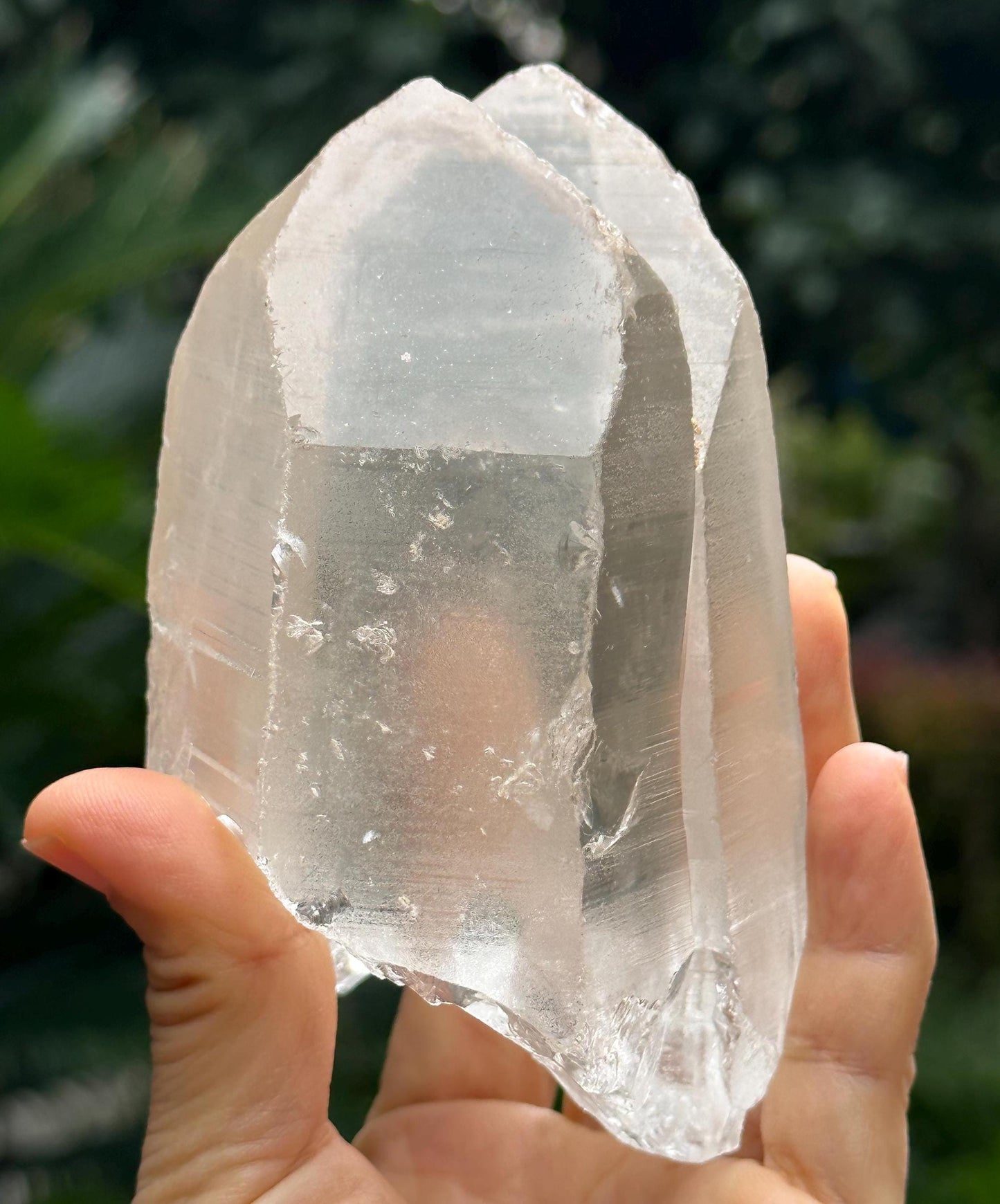 Natural Tantric Twins Quartz Crystal Point/Lemurian Seeds Crystal/Soulmate Crystal/Energy Crystal/Reiki/Healing/Meditation-589 g