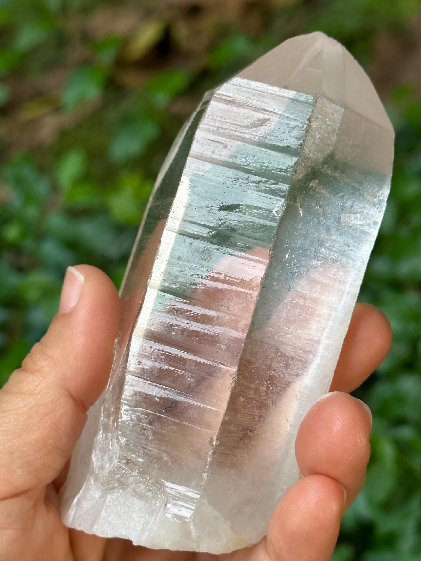 Clear Himalayan Record-keeper Quartz Crystal Point/Energy Crystal/Reiki/Healing/Meditation-293 g