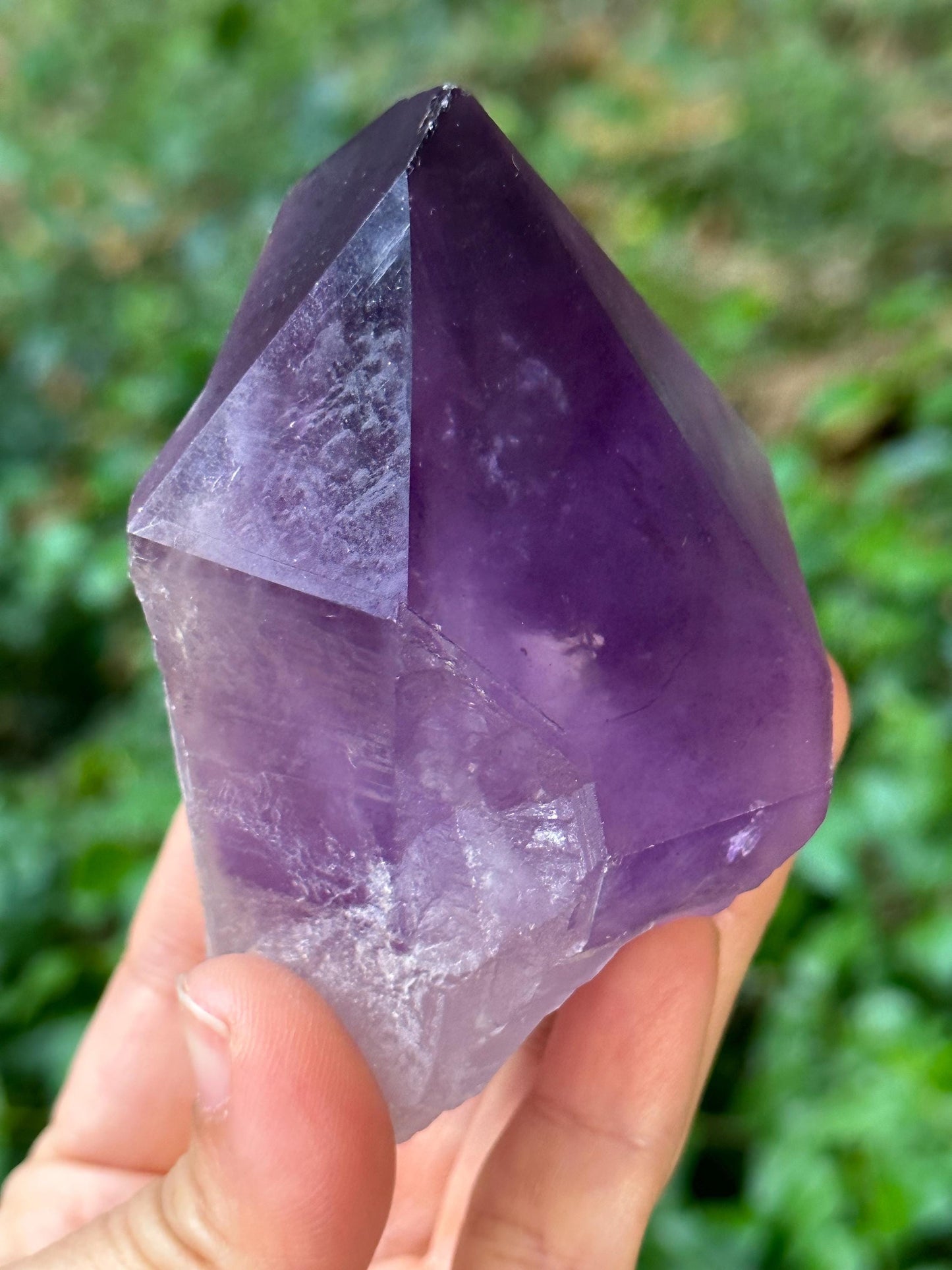 Natural High Level Raw Amethyst Quartz Single Crystal Point/Rough Amethyst Crystal Specimen/Super Energy Healing Crystals/Reiki-280 g