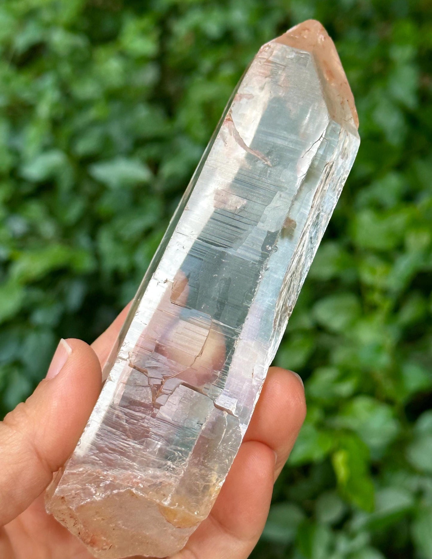 Natural Clear Himalayan Quartz Macro-Mosaic Crystal Point/Energy Crystal/Healing Crystal/Meditation Crystal-241  g