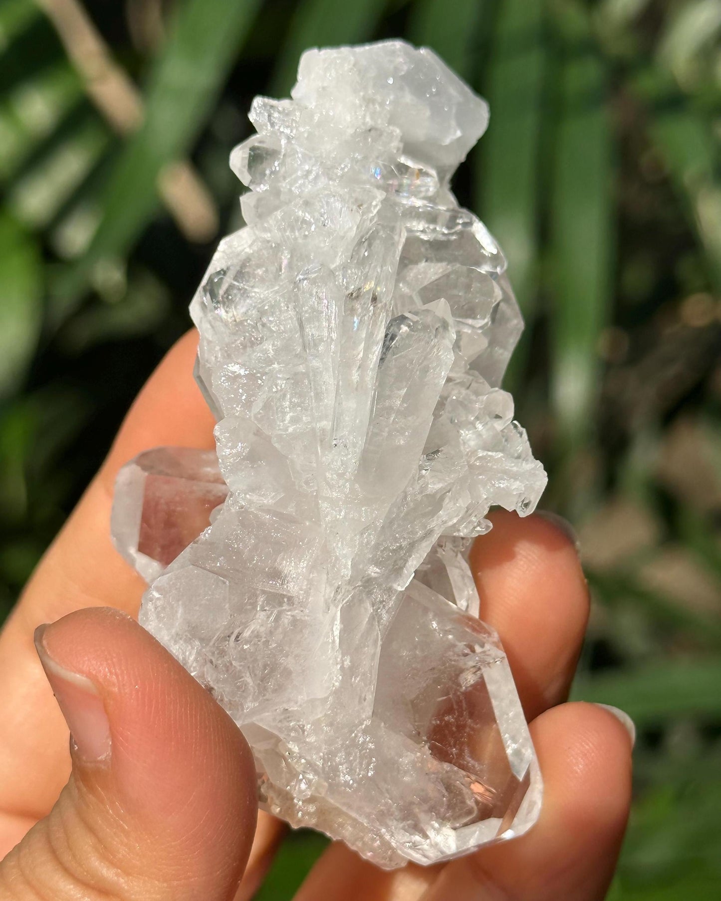 Himalayan Faden Quartz Crystal Double Terminated Tabular Crystal from Pakistan/Crystal Cluster/Crystal Healing/Meditation/Worry Stone-83 g