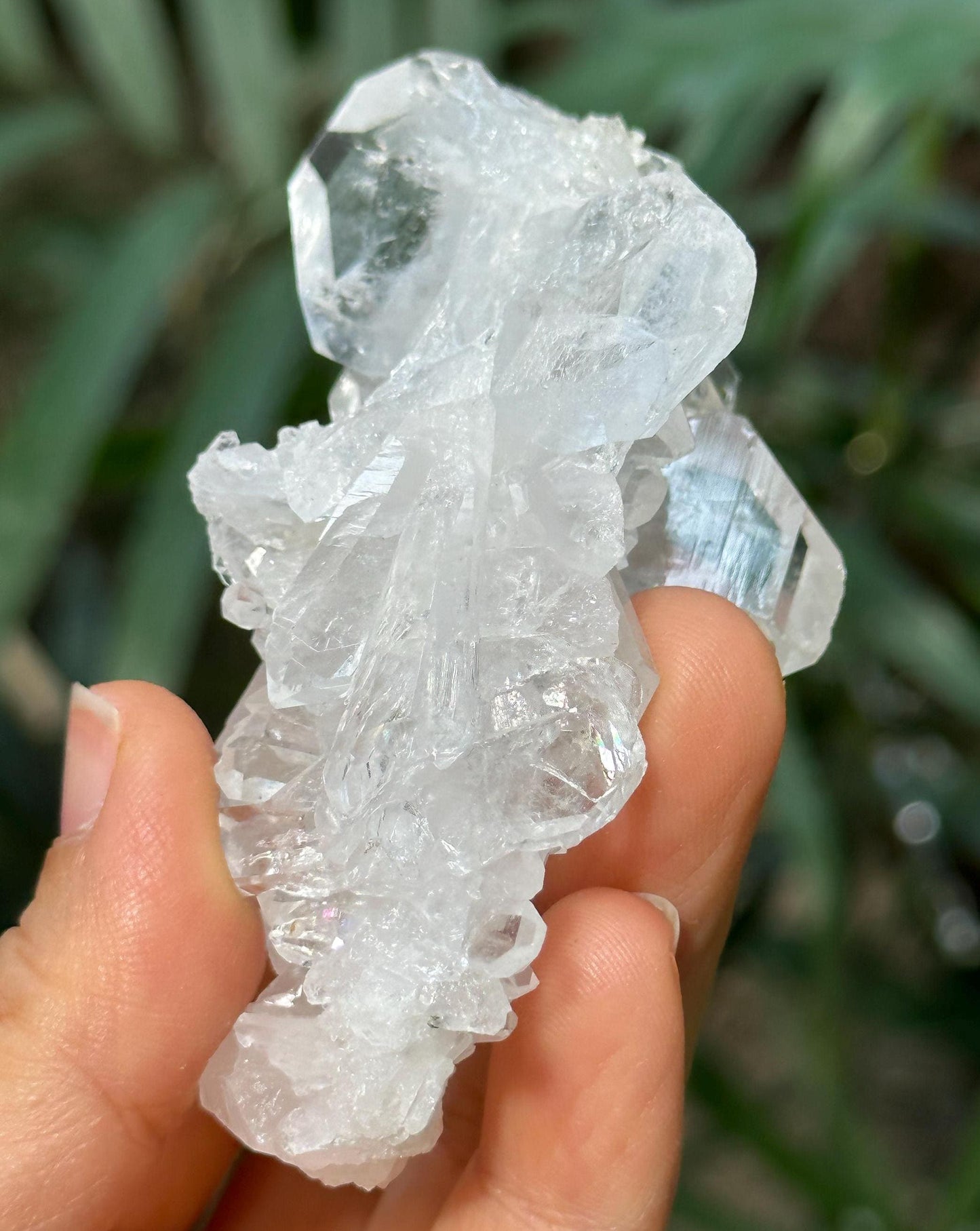 Himalayan Faden Quartz Crystal Double Terminated Tabular Crystal from Pakistan/Crystal Cluster/Crystal Healing/Meditation/Worry Stone-83 g