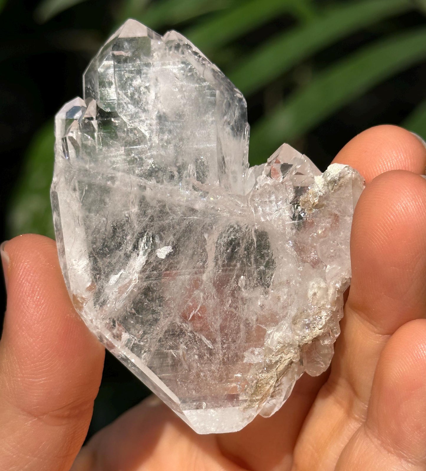 Himalayan Faden Quartz Crystal Double Terminated Tabular Crystal from Pakistan/Crystal Cluster/Crystal Healing/Meditation/Worry Stone-49 g