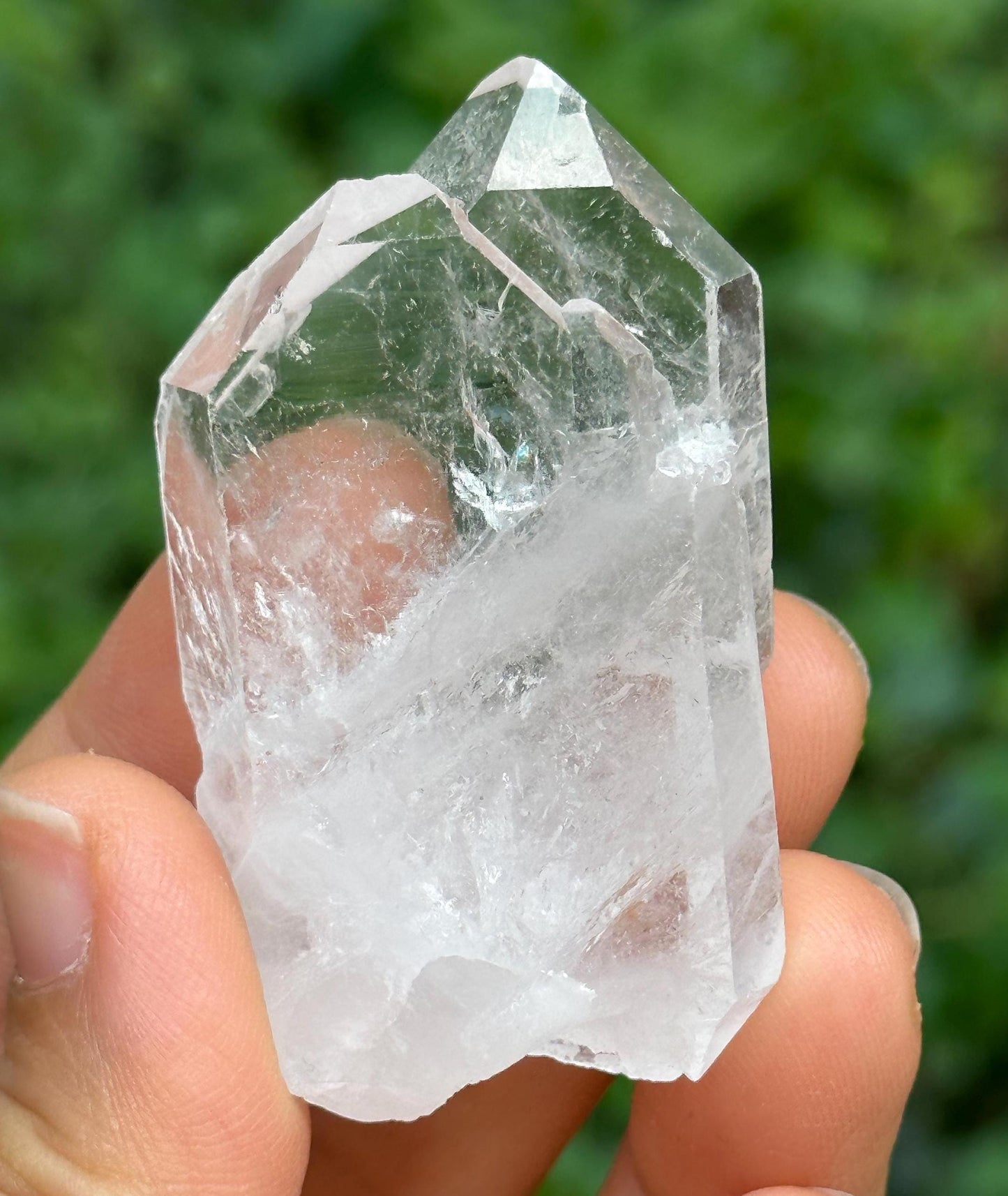 Himalayan Faden Quartz Crystal Double Terminated Tabular Crystal from Pakistan/Crystal Cluster/Crystal Healing/Meditation/Worry Stone-36 g