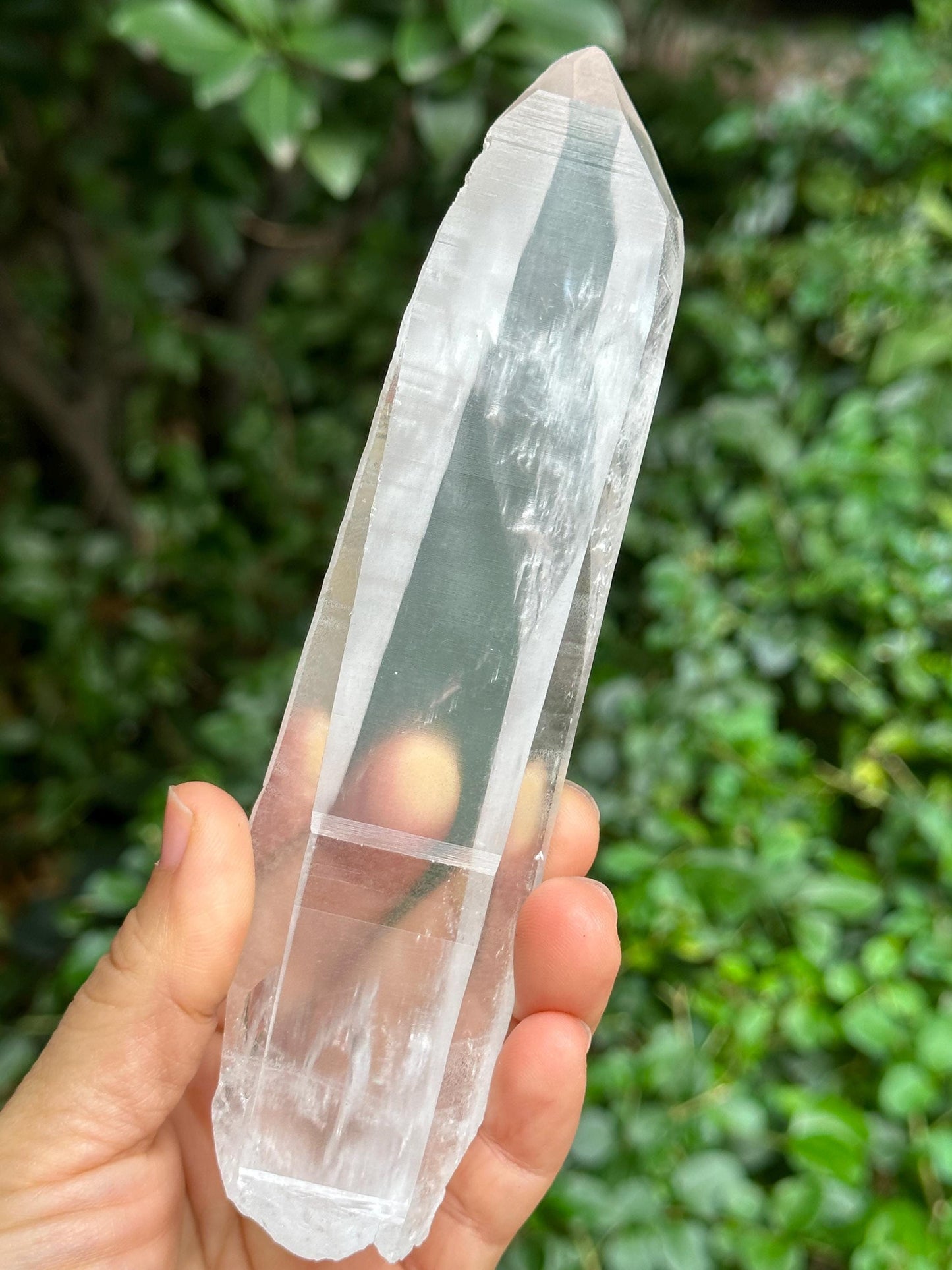 Natural Blue Angel's Feather Included Brazil Lemurian Seeds Record-keeper Quartz Muzo Blue Needle Crystal/Akashic Striation/Meditation-277 g