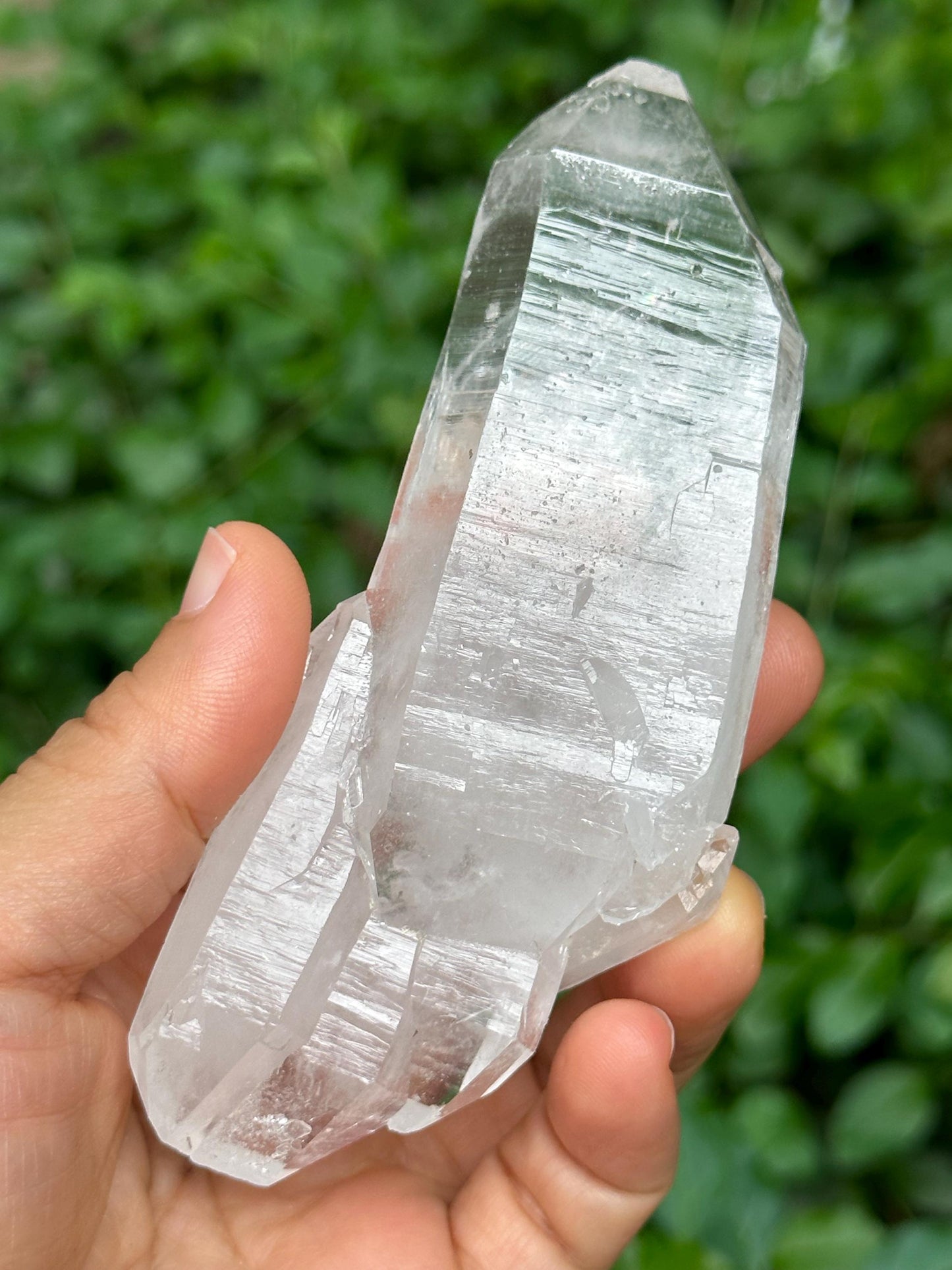 Himalayan Double Terminated Tabular Crystal Record-keeper Quartz Crystal from Pakistan/Crystal Cluster/Crystal Healing/Meditation-147 g