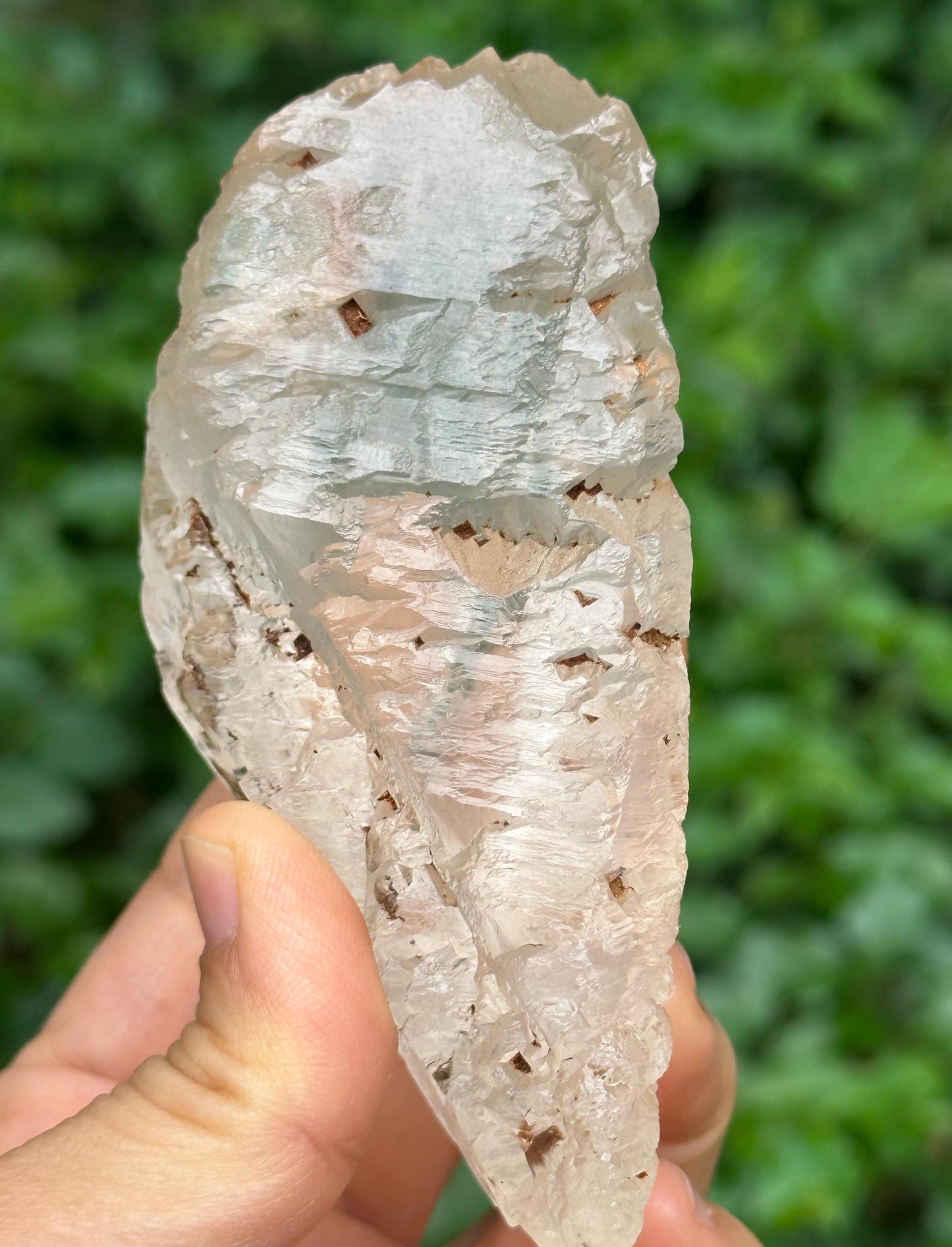 Double Terminated Himalayan Nirvana Quartz Record-keeper Crystal/Self-healed Erosioned Energy Crystal/Etched Key Healing Crystal-188 g