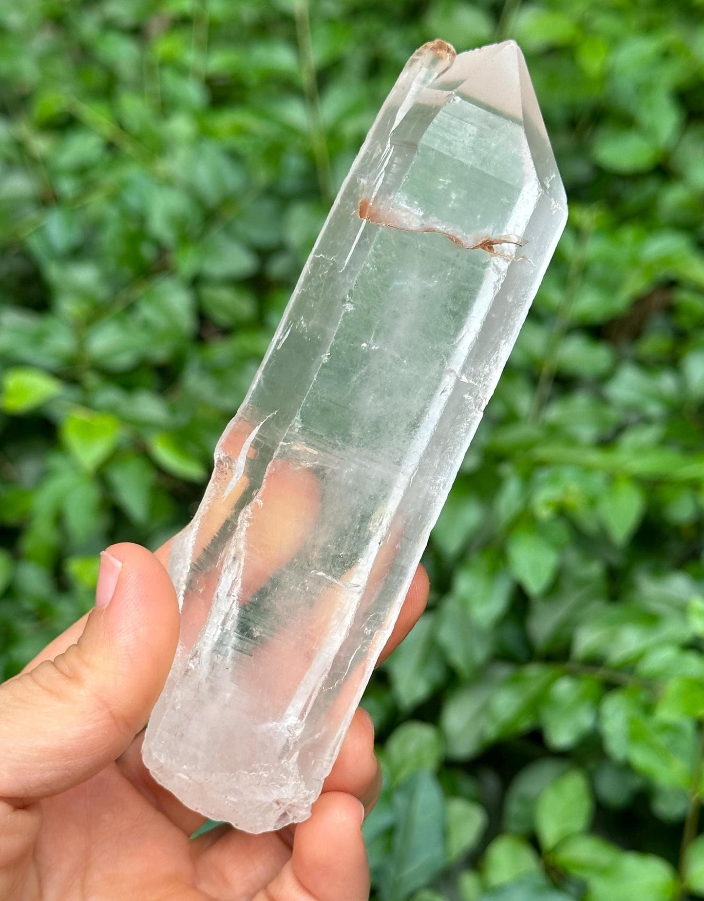 Natural Record-keeper Twins Clear Quartz Crystal Point/Energy Crystal/Healing Crystal/Meditation Crystal-228  g